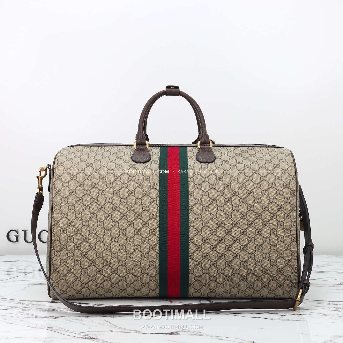 구찌 베이지 브라운 카프스킨 대용량 보스턴백 Gucci Beige Brown Calfskin Large Boston Bag 834458 52cm 6