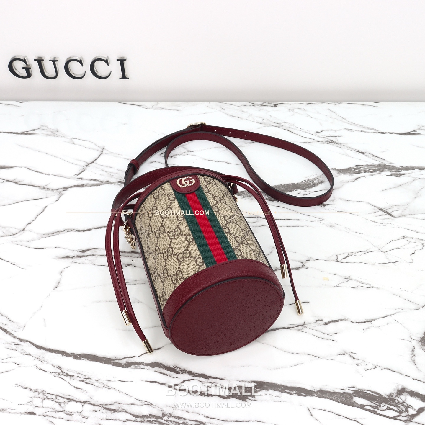 구찌 브라운 레드 카프스킨 슬림 버티컬 숄더백 Gucci Brown Red Calfskin Slim Vertical Shoulder Bag 838462 23cm 8