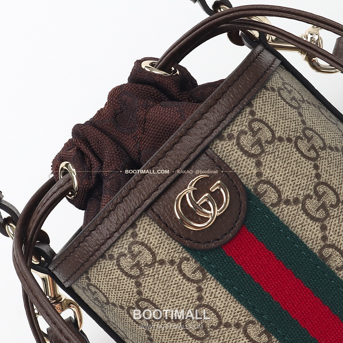 구찌 브라운 레드 카프스킨 슬림 버티컬 숄더백 Gucci Brown Red Calfskin Slim Vertical Shoulder Bag 838462 23cm 4