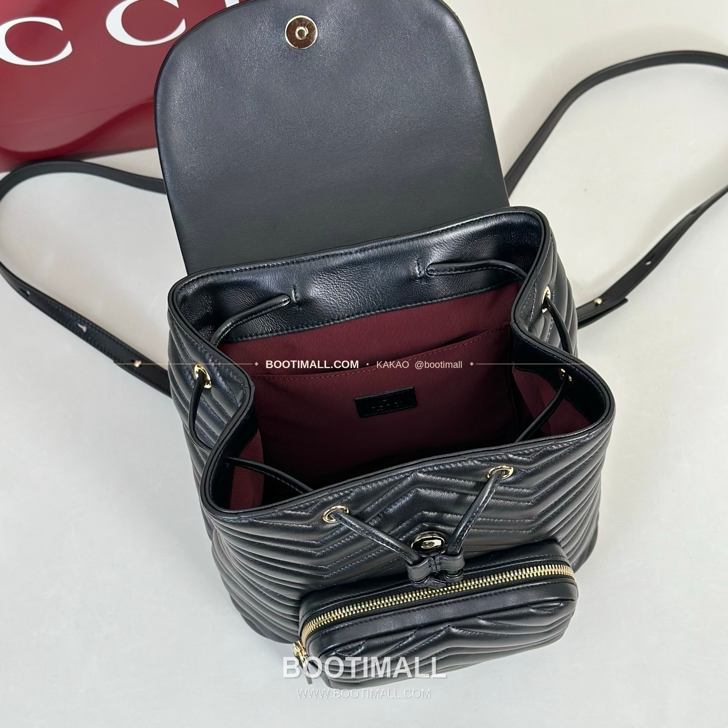 구찌 카프스킨 구조 미디엄 백팩 Gucci Calfskin Structured Medium Backpack 861878 25cm 9
