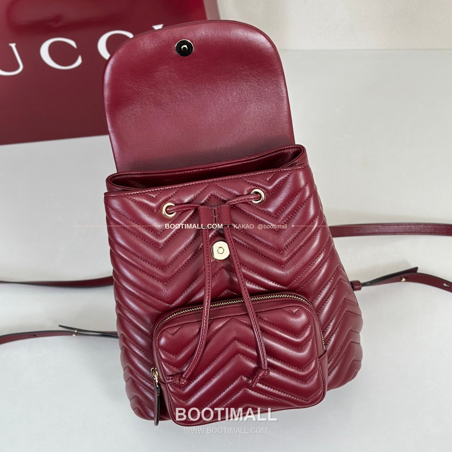 구찌 카프스킨 구조 미디엄 백팩 Gucci Calfskin Structured Medium Backpack 861878 25cm 8