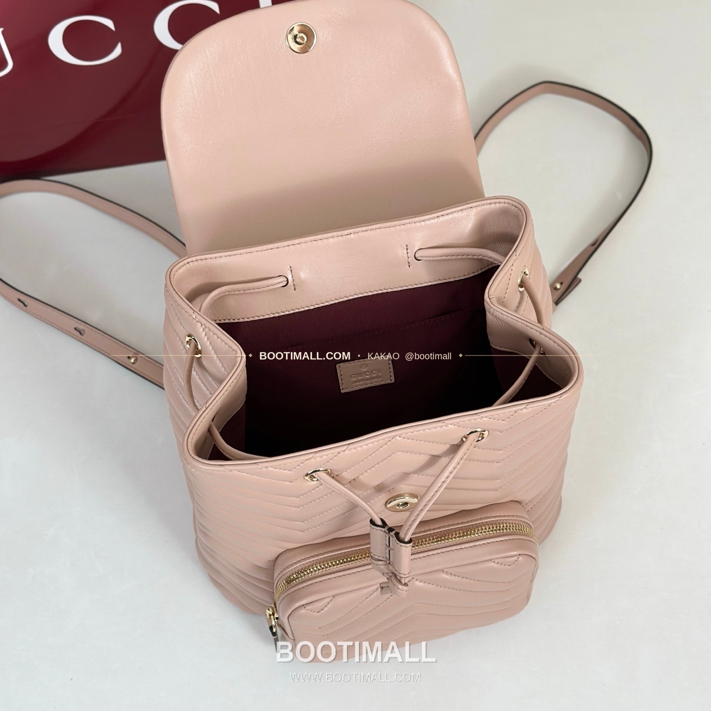 구찌 카프스킨 구조 미디엄 백팩 Gucci Calfskin Structured Medium Backpack 861878 25cm 9