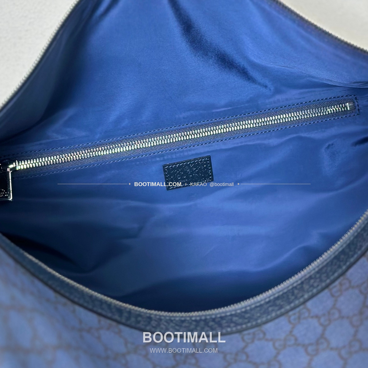 구찌 블루 러버 코팅 캔버스 보스턴백 Gucci Blue Rubber Coated Canvas Large Boston Bag 799871 47cm 6