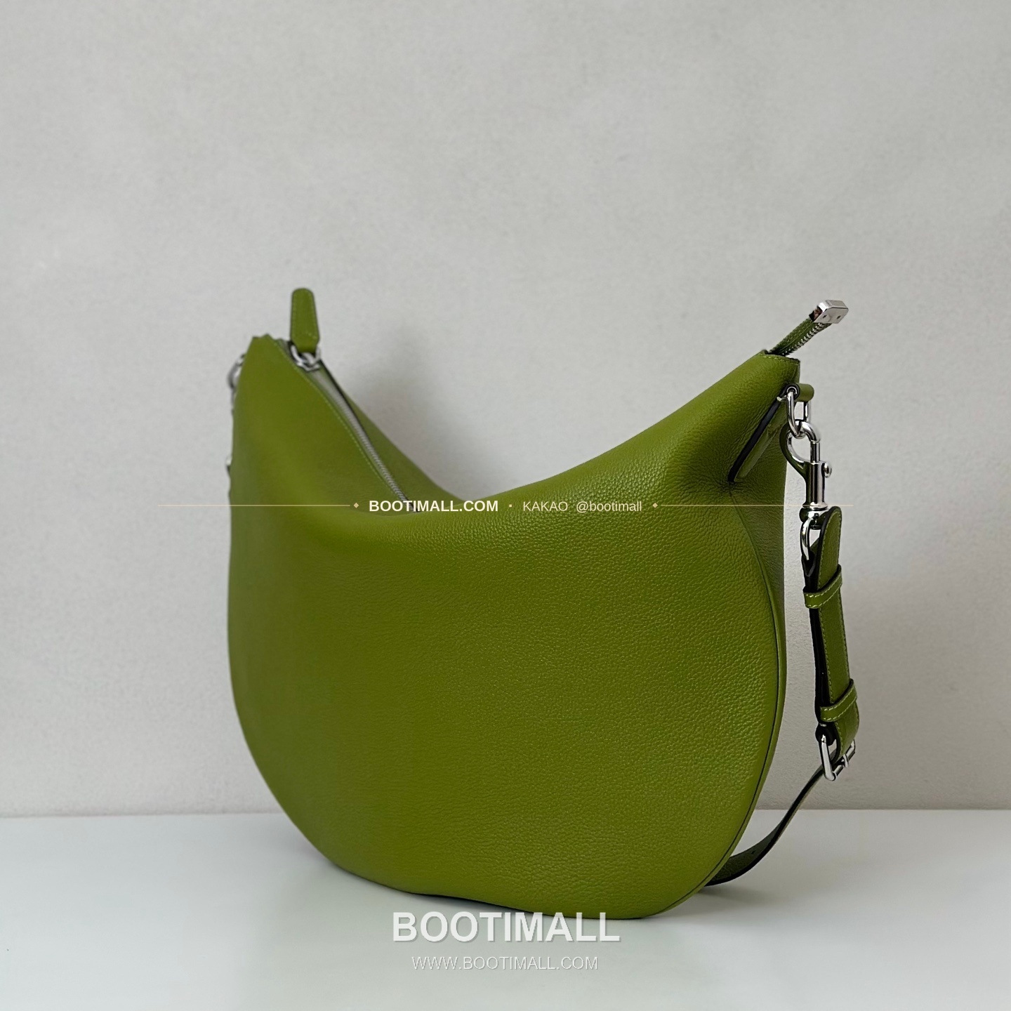 구찌 그린 리치 그레인 카프스킨 숄더백 Gucci Brown Litchi Grain Calfskin Large Boston Bag 800194 50cm 2