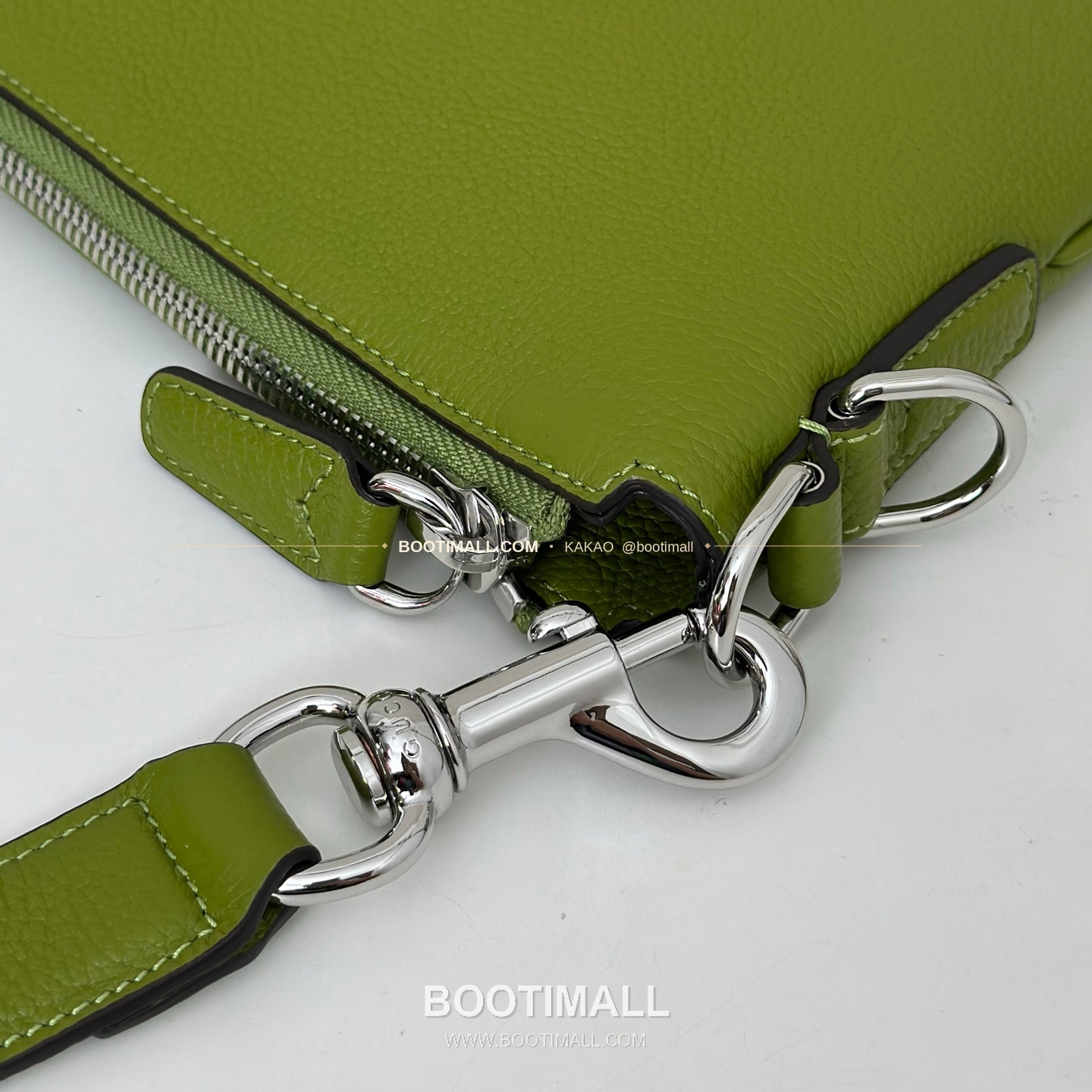 구찌 그린 리치 그레인 카프스킨 숄더백 Gucci Brown Litchi Grain Calfskin Large Boston Bag 800194 50cm 5