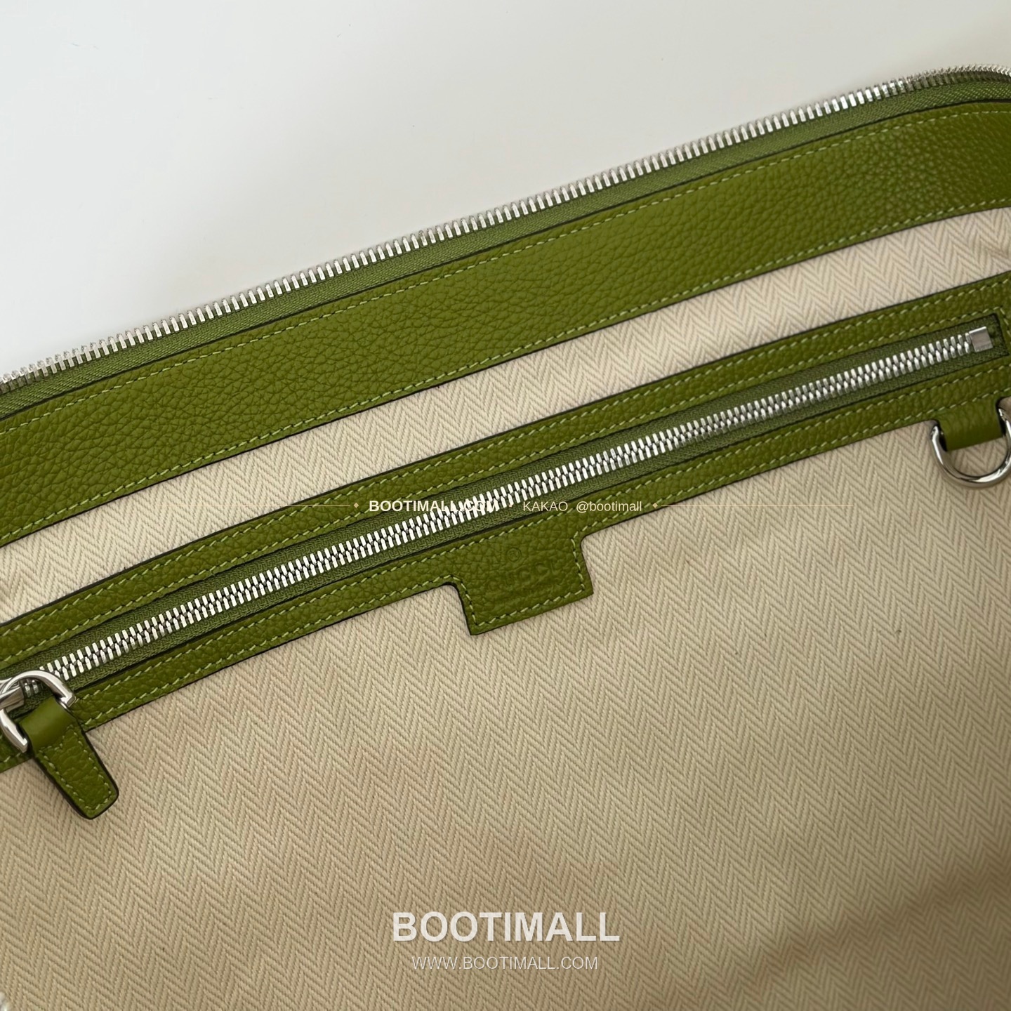 구찌 그린 리치 그레인 카프스킨 숄더백 Gucci Brown Litchi Grain Calfskin Large Boston Bag 800194 50cm 6