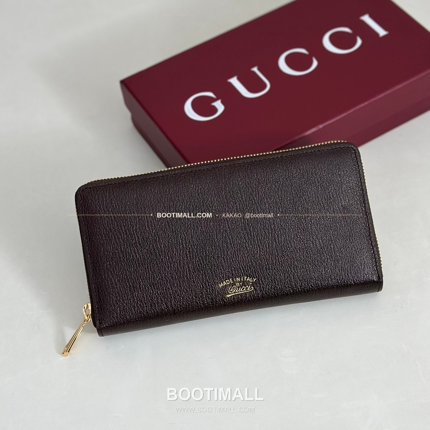 구찌 베이지 카프스킨 슬림 지퍼 지갑 Gucci Beige Calfskin Slim Zip Wallet 867318 19cm 1