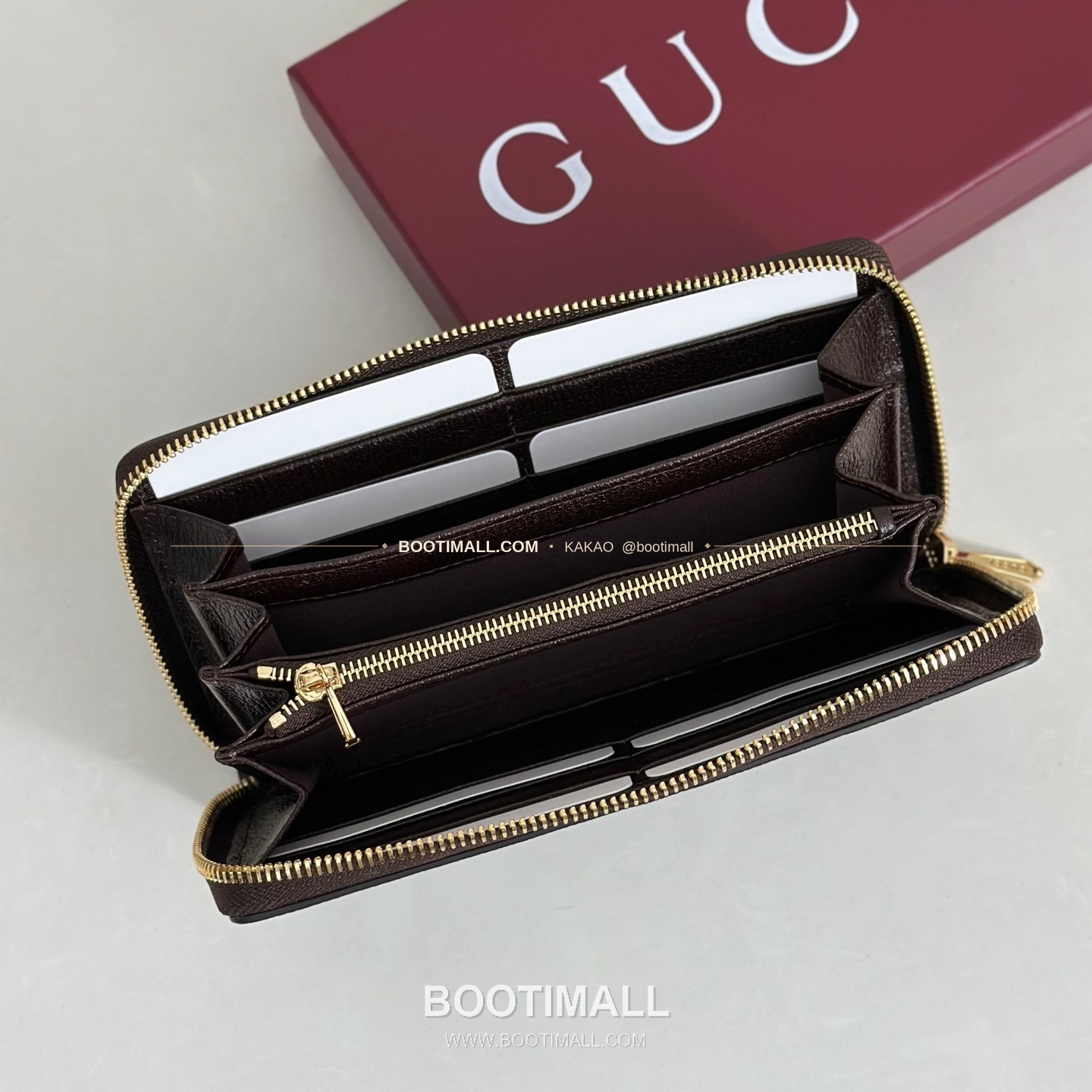 구찌 베이지 카프스킨 슬림 지퍼 지갑 Gucci Beige Calfskin Slim Zip Wallet 867318 19cm 4