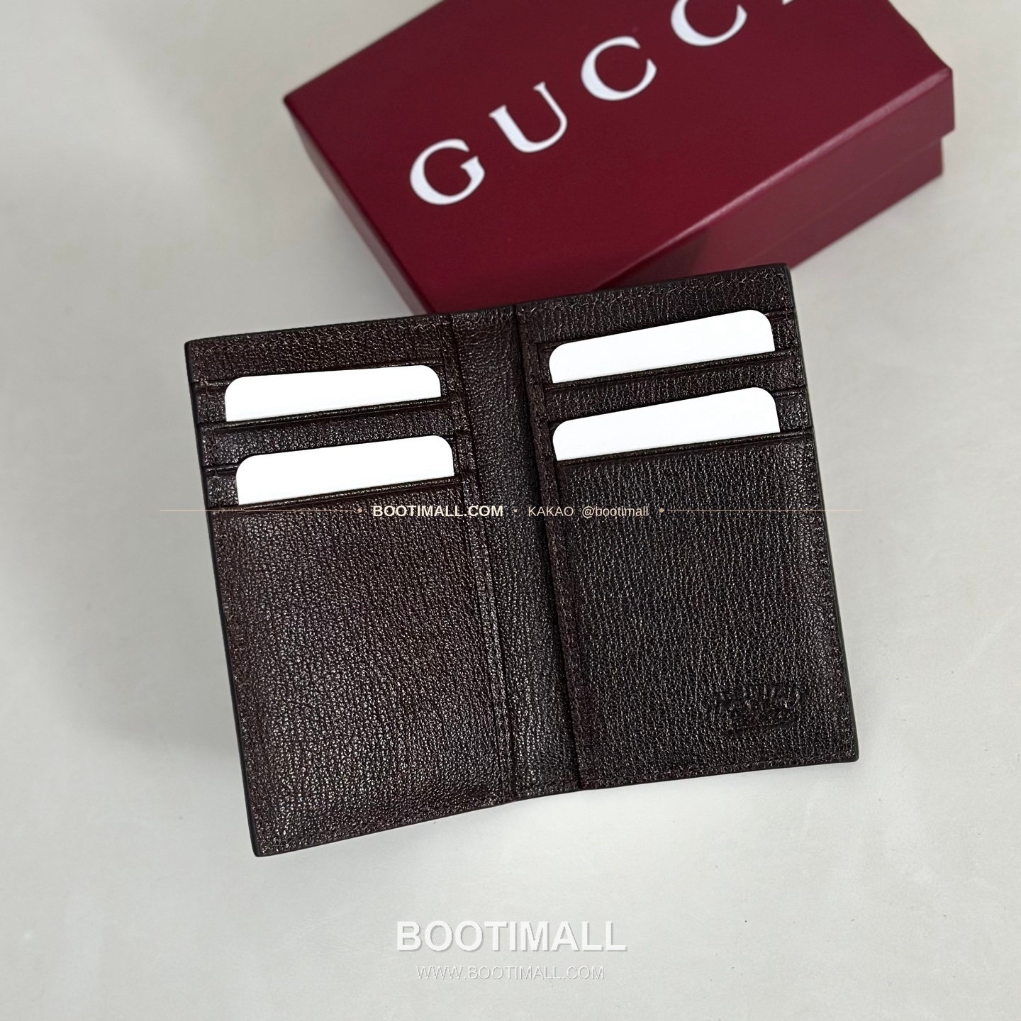 구찌 베이지 카프스킨 슬림 카드 홀더 지갑 Gucci Beige Calfskin Slim Card Holder Wallet 867327 12cm 3