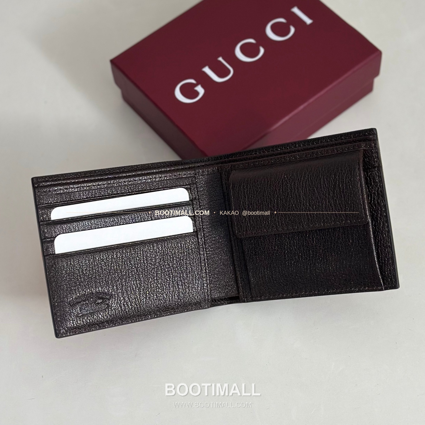 구찌 베이지 카프스킨 반지갑 Gucci Beige Calfskin Bifold Wallet 867325 11cm 4