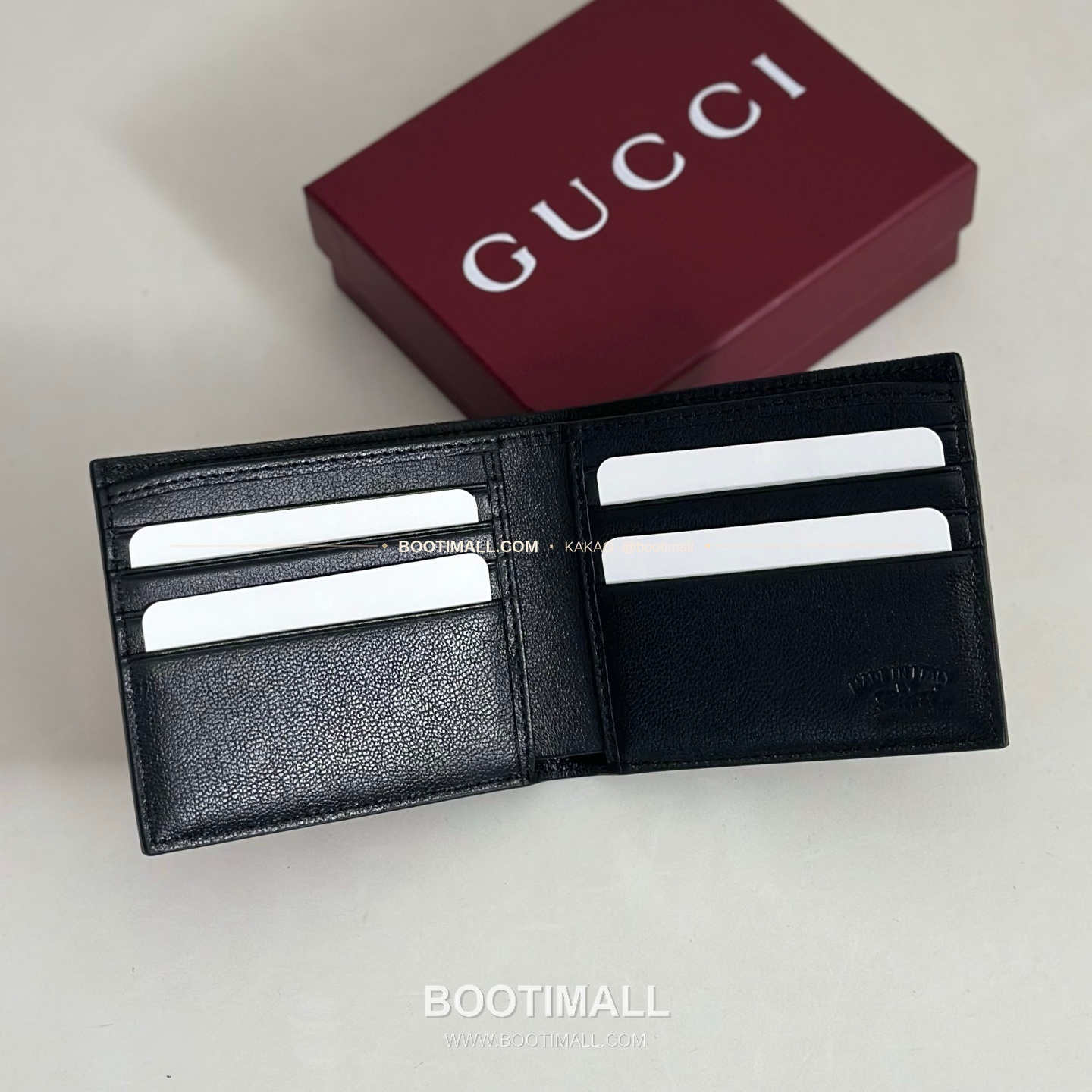 구찌 베이지 카프스킨 반지갑 Gucci Beige Calfskin Bifold Wallet 867325 11cm 4