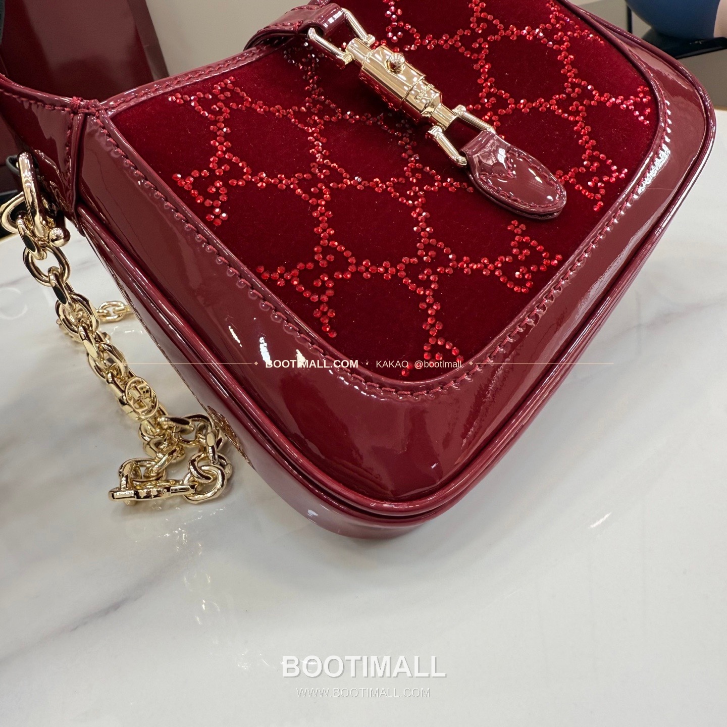 구찌 재키 1961 미니 카프스킨 체인 숄더백 Gucci Jackie 1961 Mini Calfskin Chain Shoulder Bag 836684 19cm 8
