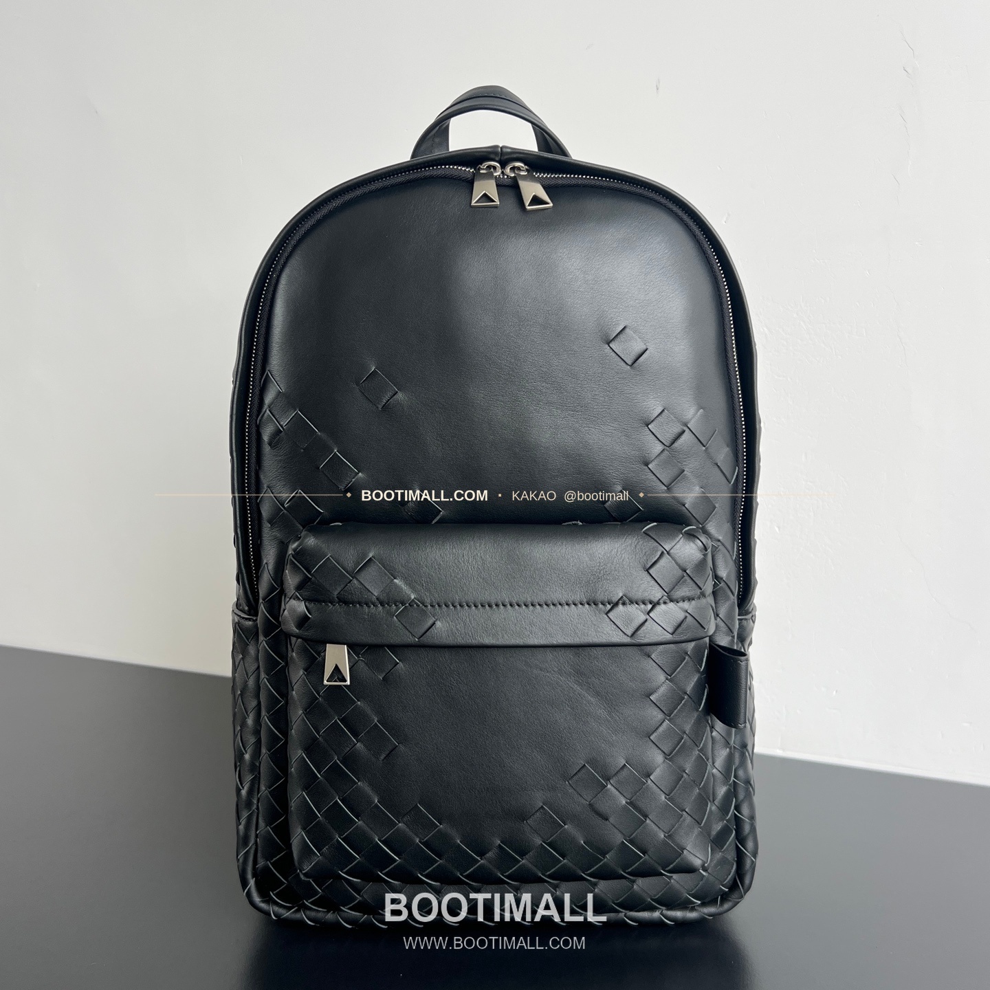 보테가베네타 모자이크 인트레치아토 실크카프 백팩 Bottega Veneta Mosaic Intrecciato Silk Calf Backpack 828527 46cm 1