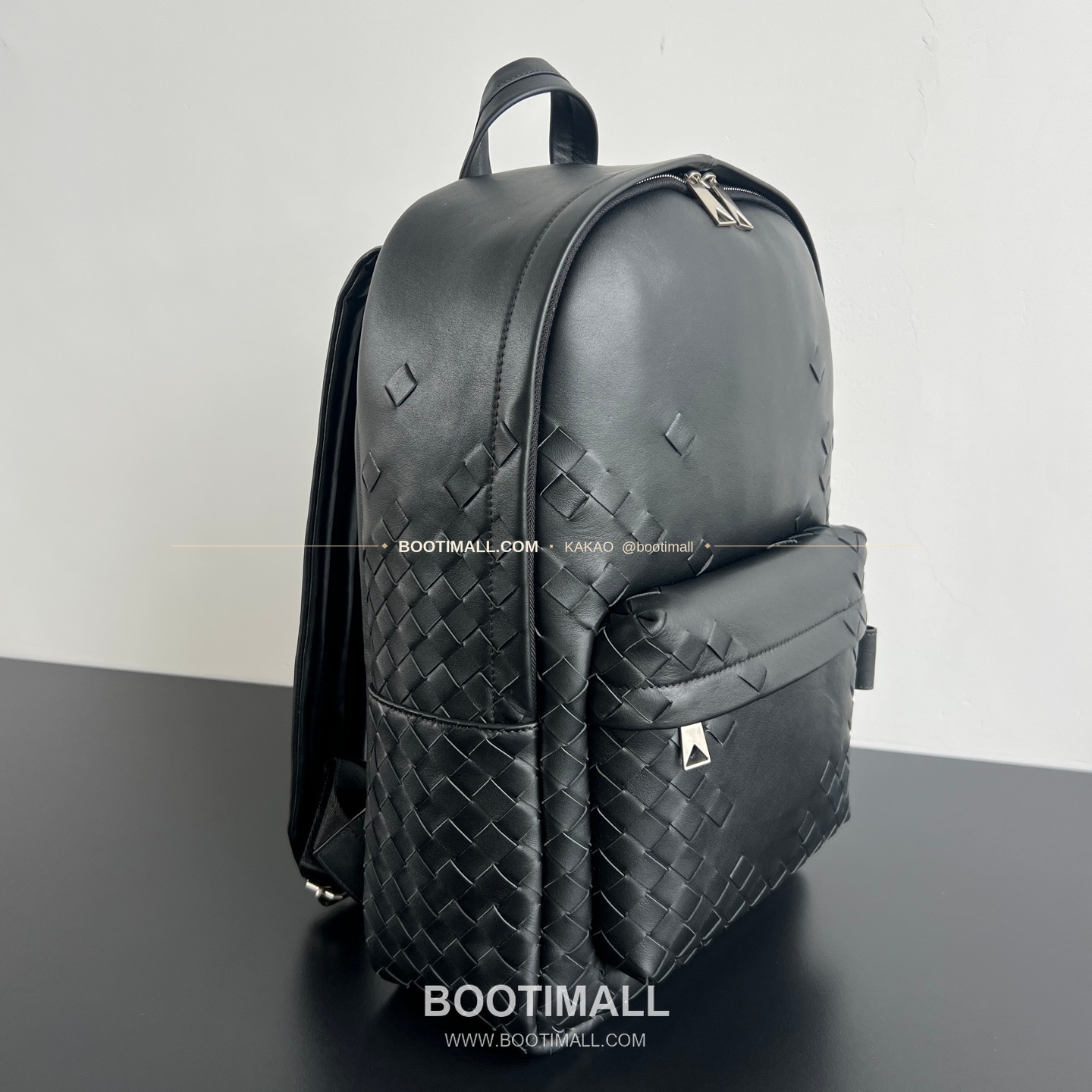 보테가베네타 모자이크 인트레치아토 실크카프 백팩 Bottega Veneta Mosaic Intrecciato Silk Calf Backpack 828527 46cm 2