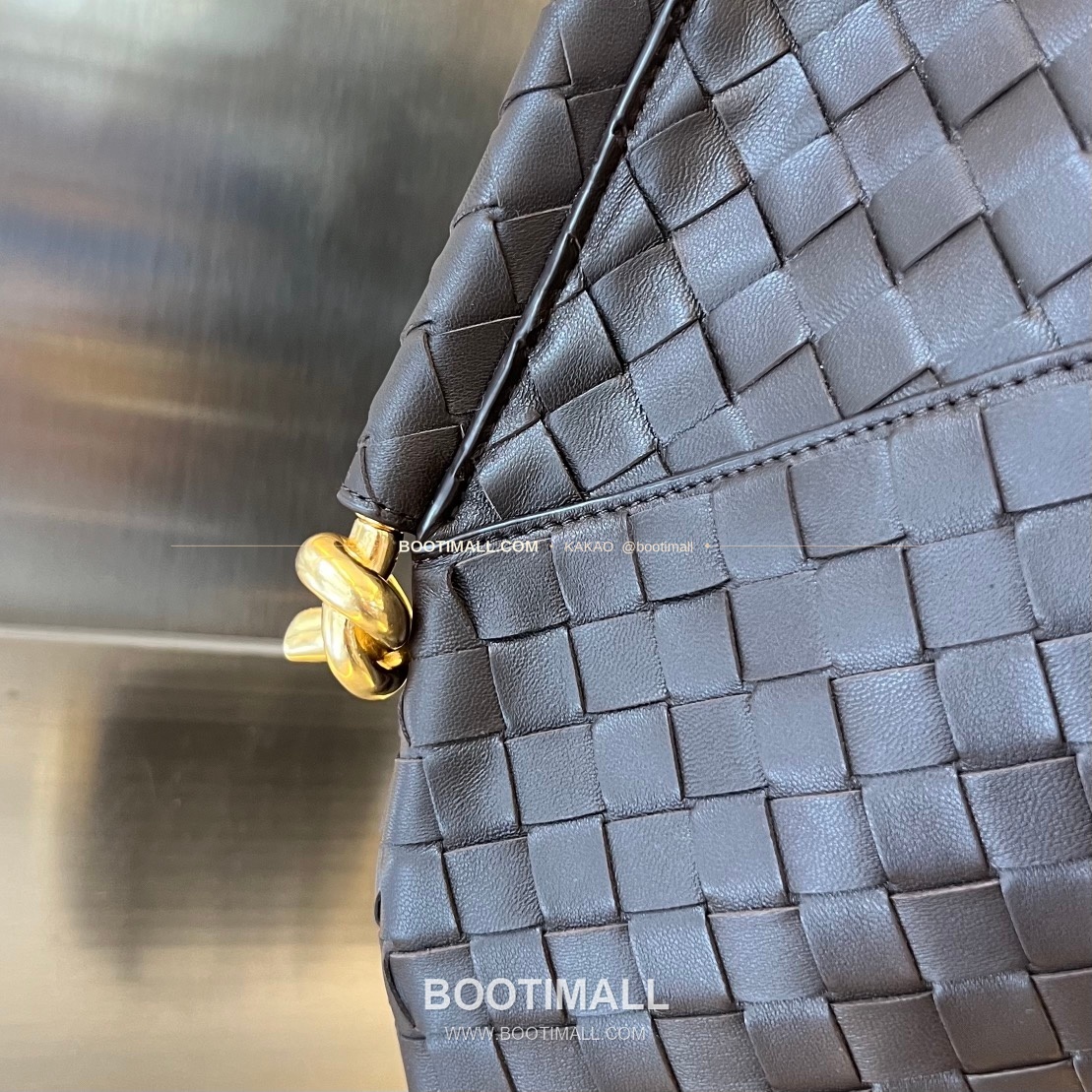 보테가베네타 인트레치아토 램스킨 구조 토트백 Bottega Veneta Intrecciato Lambskin Structured Tote Bag 740990 44cm 4
