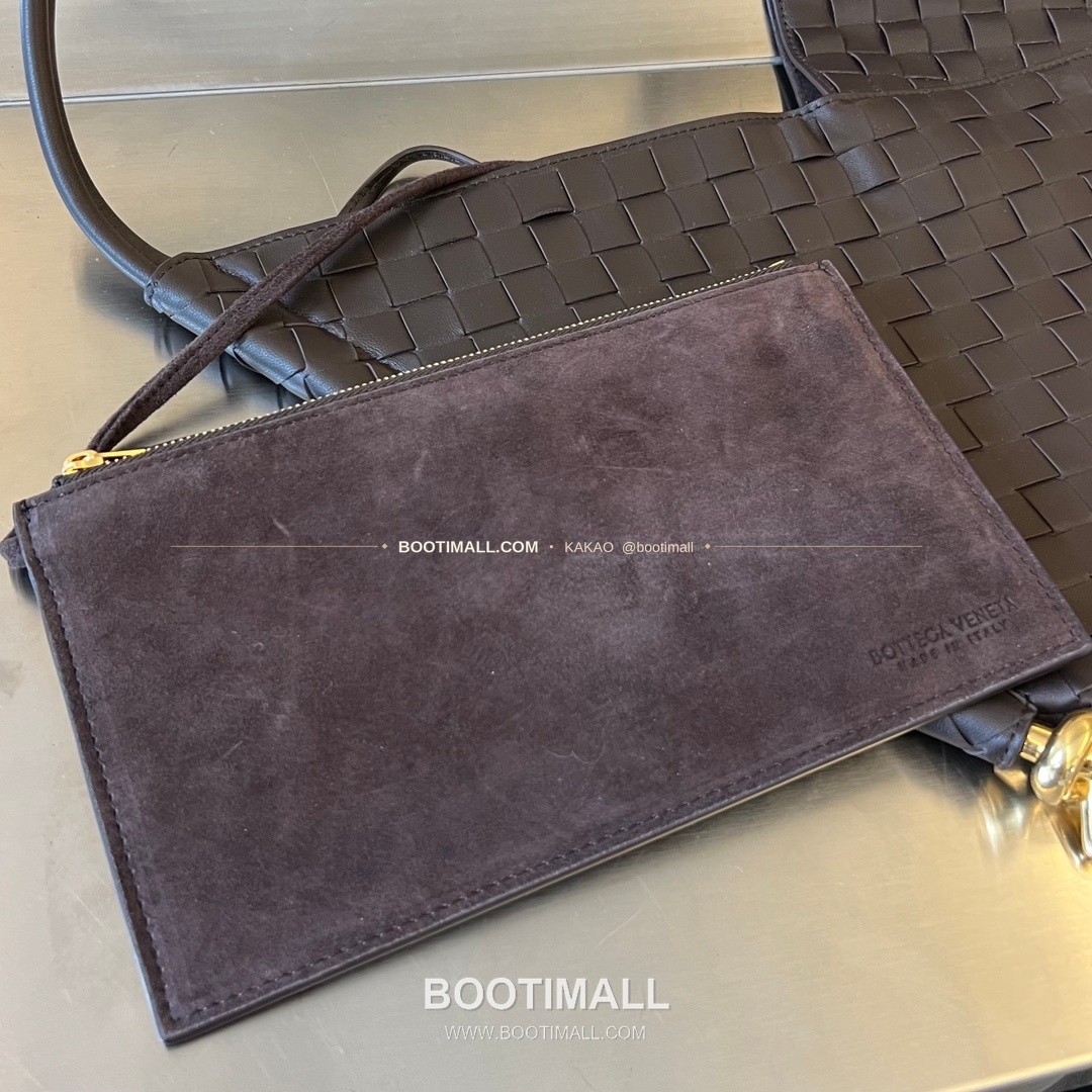 보테가베네타 인트레치아토 램스킨 구조 토트백 Bottega Veneta Intrecciato Lambskin Structured Tote Bag 740990 44cm 7