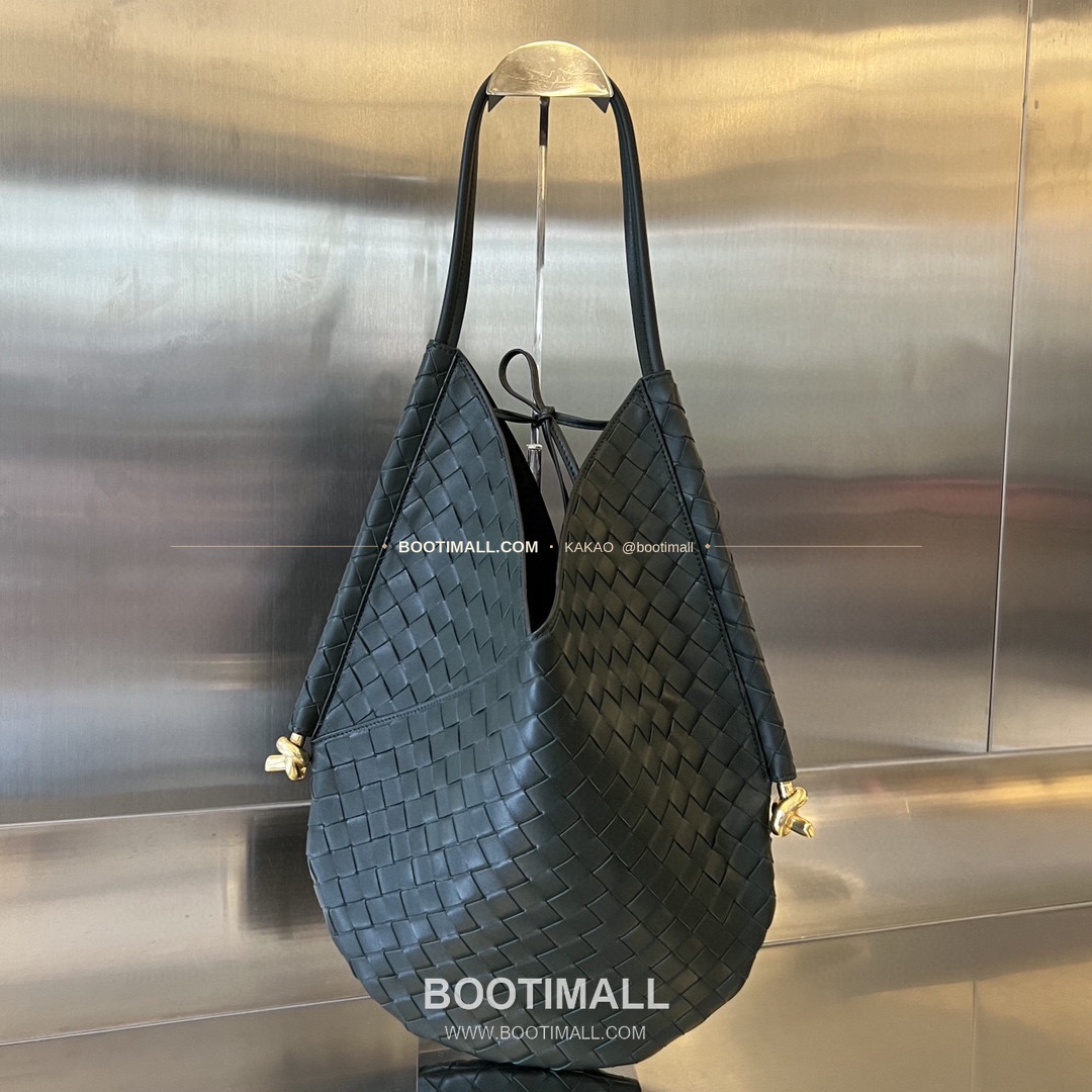 보테가베네타 인트레치아토 램스킨 구조 토트백 Bottega Veneta Intrecciato Lambskin Structured Tote Bag 740990 44cm 1