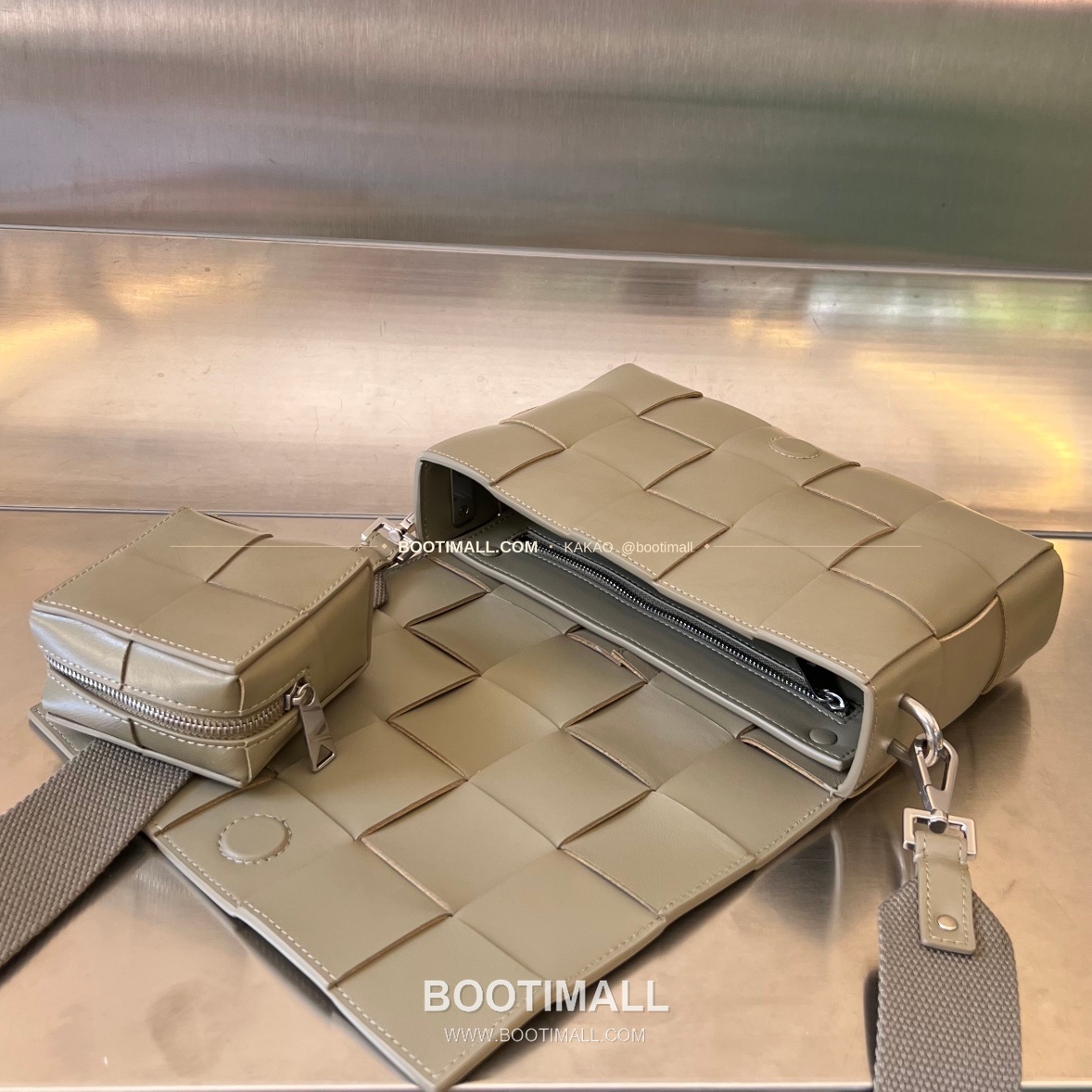 보테가베네타 카프스킨 슬림 숄더백 Bottega Veneta Calfskin Slim Shoulder Bag 741777 23cm 6