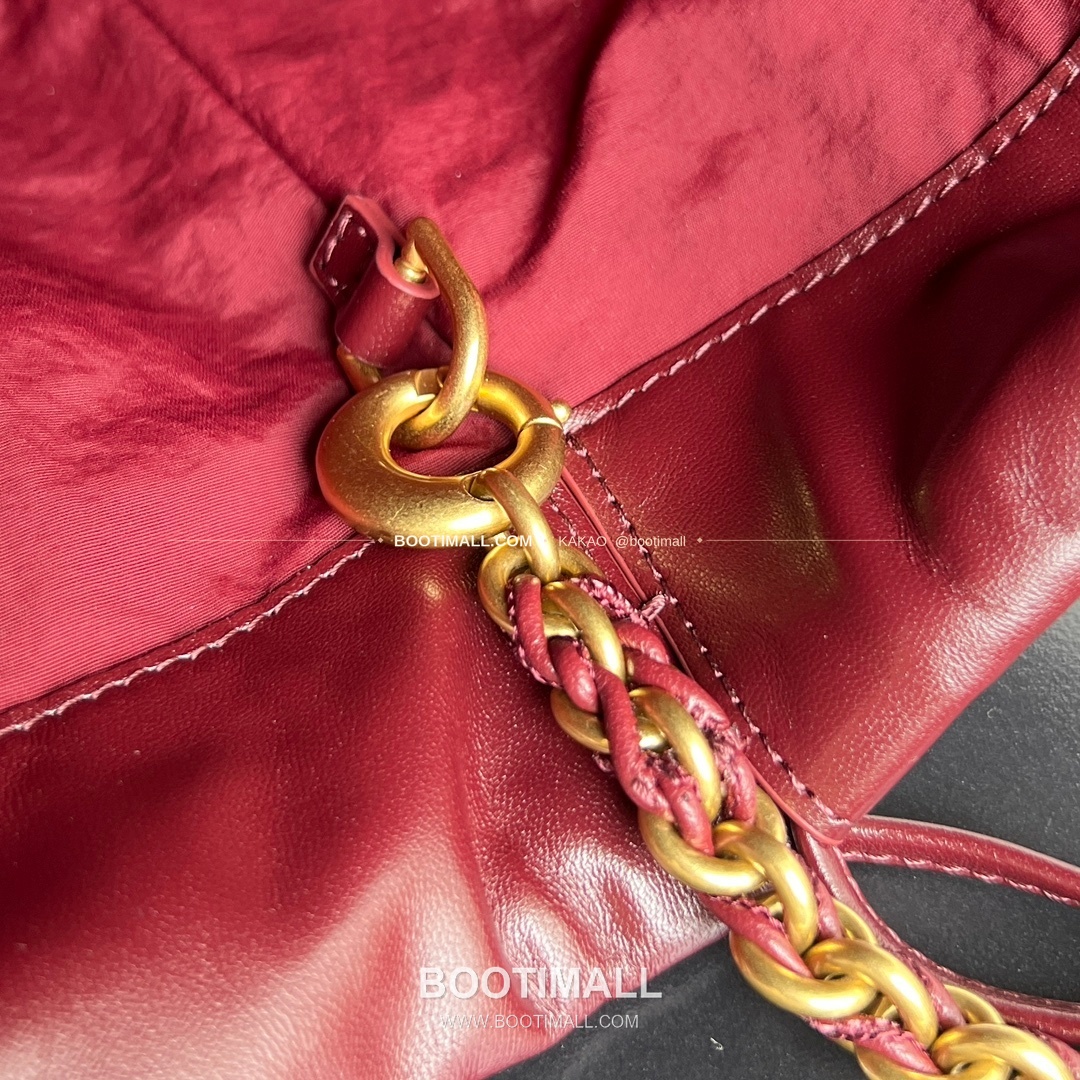 보테가베네타 더스트백 인트레치아토 드로스트링 체인 숄더백 Bottega Veneta Dustbag Intrecciato Drawstring Chain Shoulder Bag 839394 33cm 7