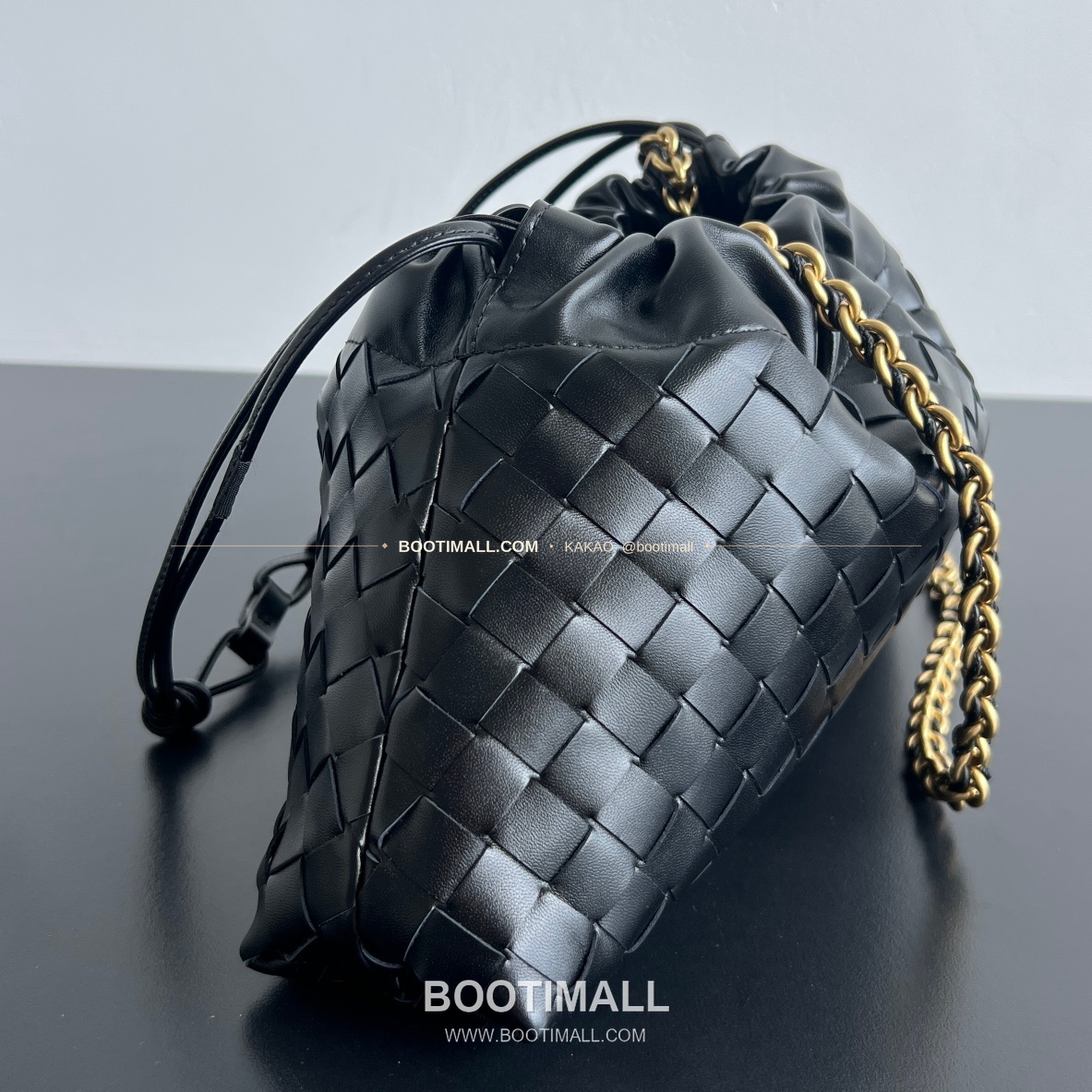 보테가베네타 더스트백 인트레치아토 드로스트링 체인 숄더백 Bottega Veneta Dustbag Intrecciato Drawstring Chain Shoulder Bag 839394 33cm 2