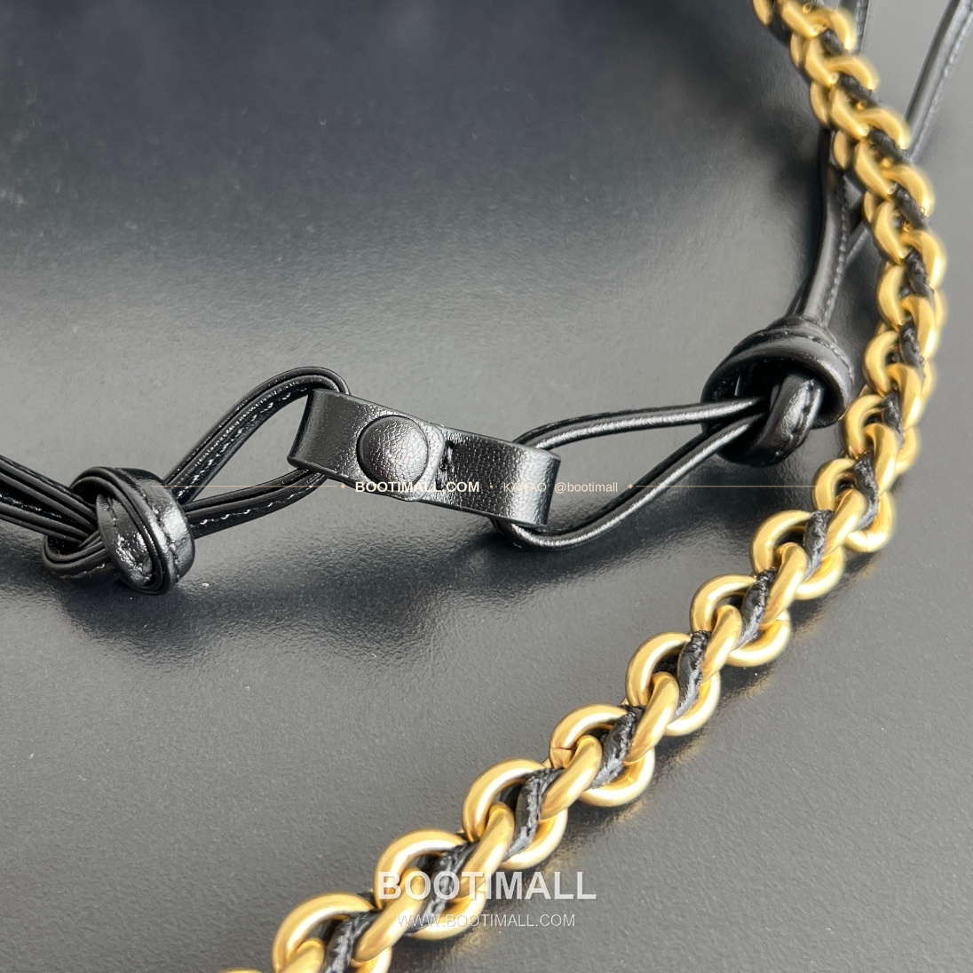 보테가베네타 더스트백 인트레치아토 드로스트링 체인 숄더백 Bottega Veneta Dustbag Intrecciato Drawstring Chain Shoulder Bag 839394 33cm 6