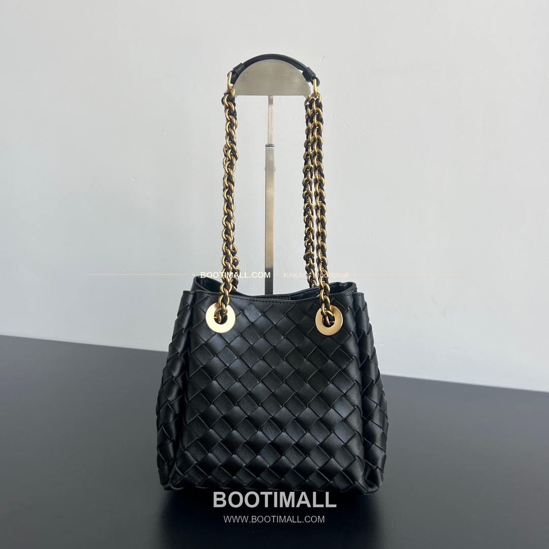 보테가베네타 체인 패러슈트 램스킨 버킷 숄더백 Bottega Veneta Chain Parachute Lambskin Bucket Shoulder Bag 817175 21cm 1