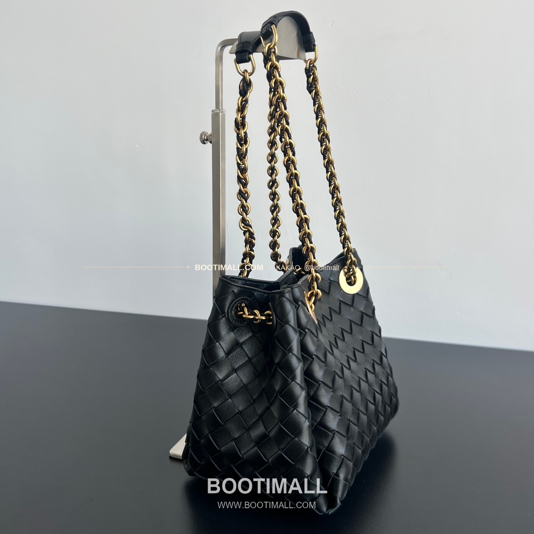 보테가베네타 체인 패러슈트 램스킨 버킷 숄더백 Bottega Veneta Chain Parachute Lambskin Bucket Shoulder Bag 817175 21cm 2