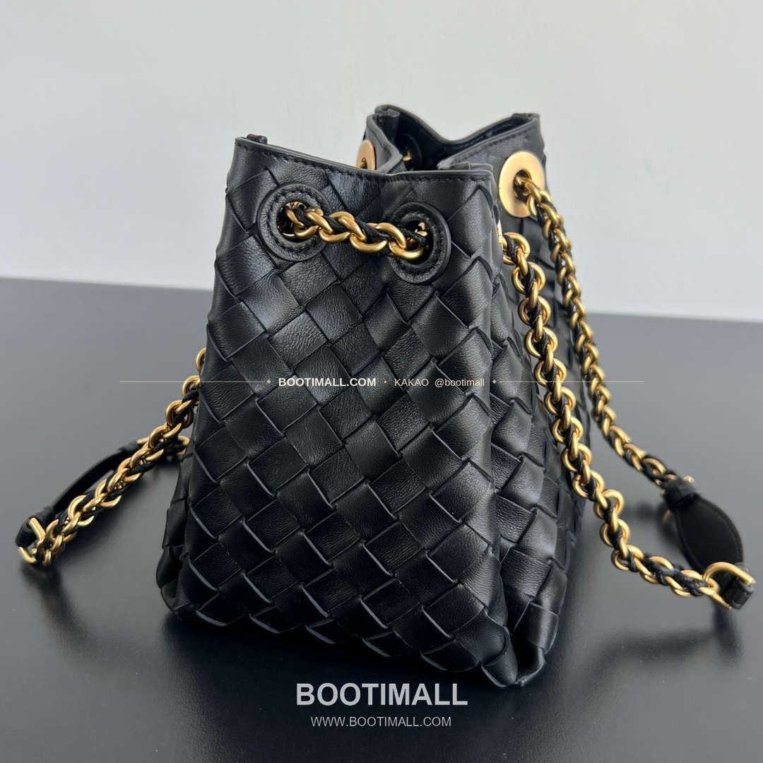 보테가베네타 체인 패러슈트 램스킨 버킷 숄더백 Bottega Veneta Chain Parachute Lambskin Bucket Shoulder Bag 817175 21cm 3
