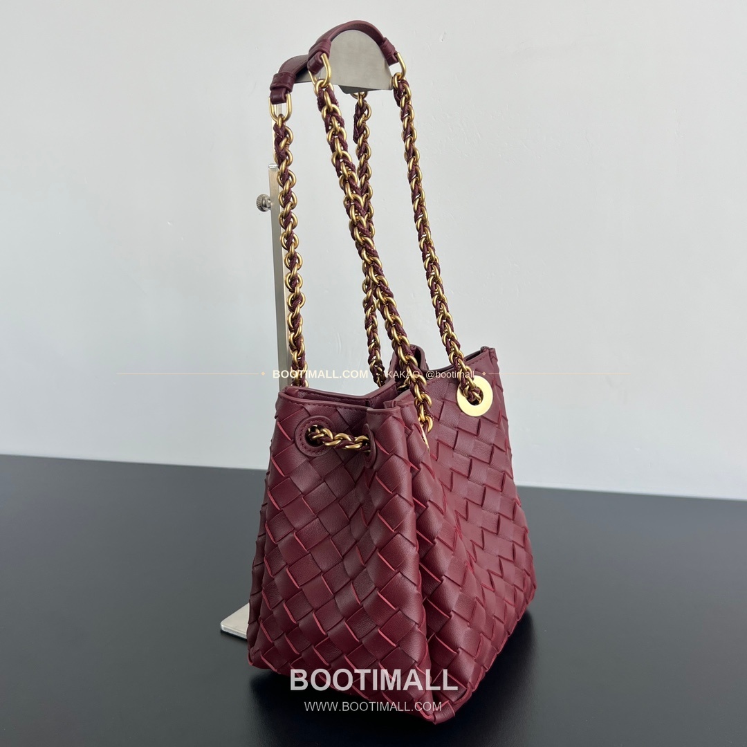 보테가베네타 체인 패러슈트 램스킨 버킷 숄더백 Bottega Veneta Chain Parachute Lambskin Bucket Shoulder Bag 817175 21cm 2
