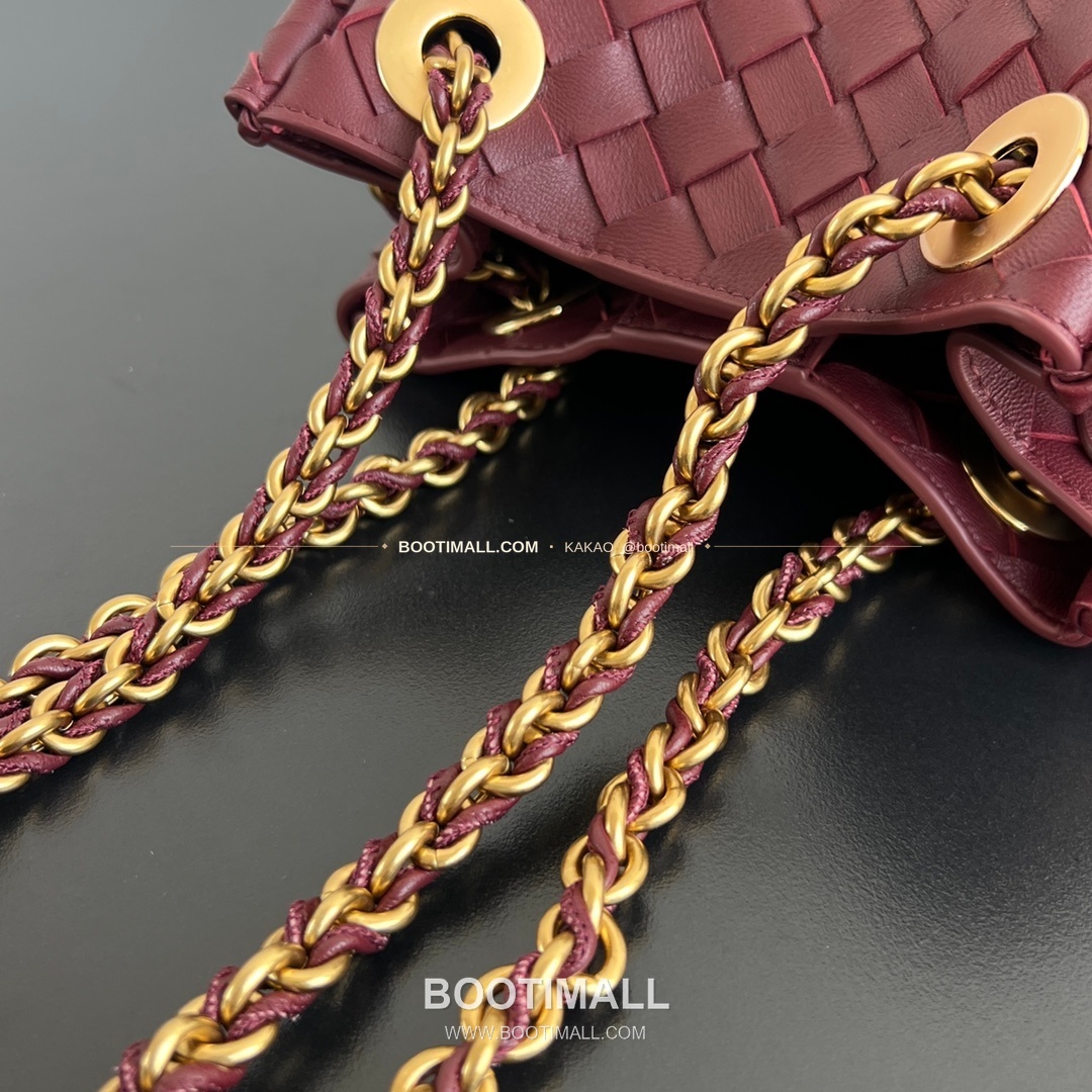보테가베네타 체인 패러슈트 램스킨 버킷 숄더백 Bottega Veneta Chain Parachute Lambskin Bucket Shoulder Bag 817175 21cm 6