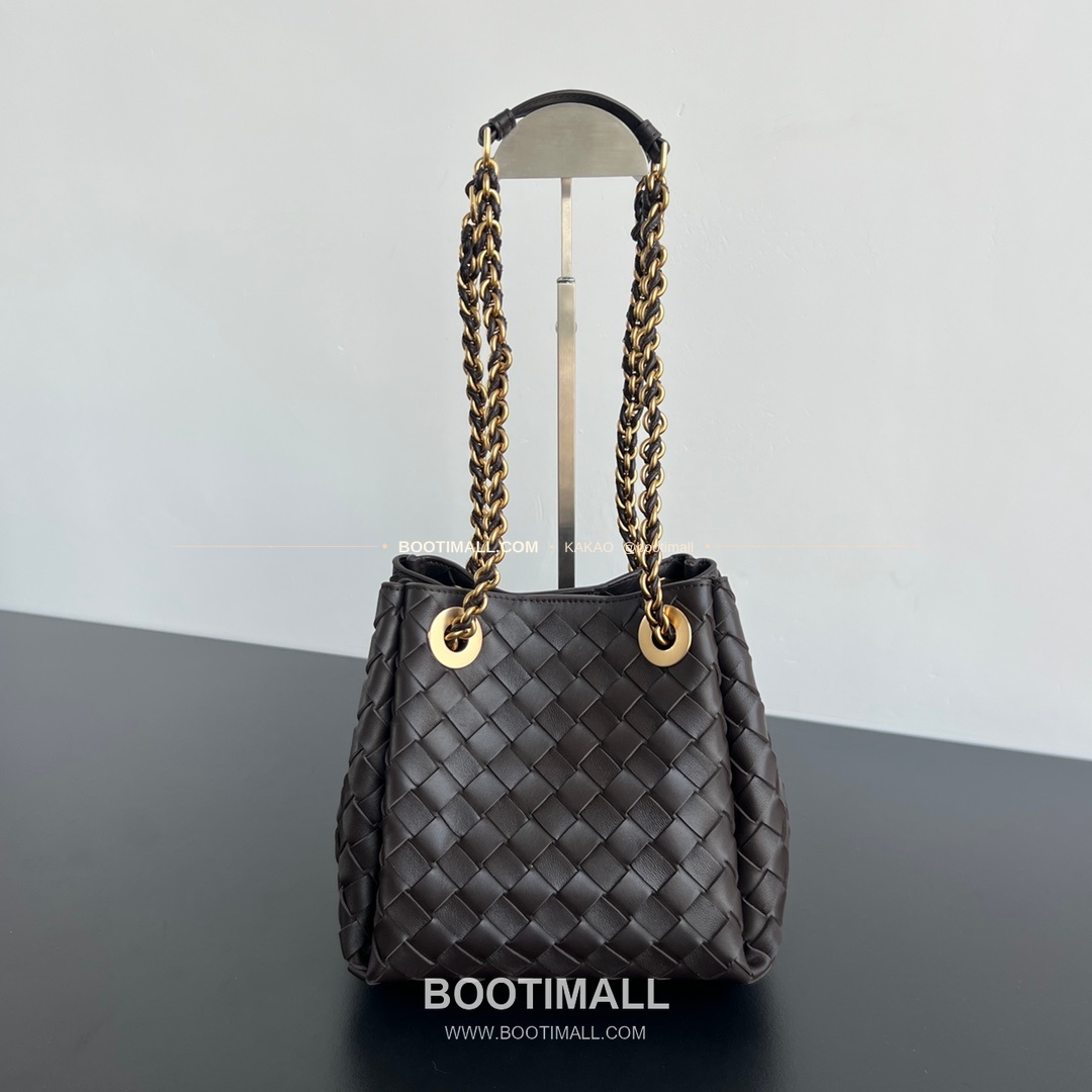 보테가베네타 체인 패러슈트 램스킨 버킷 숄더백 Bottega Veneta Chain Parachute Lambskin Bucket Shoulder Bag 817175 21cm 1