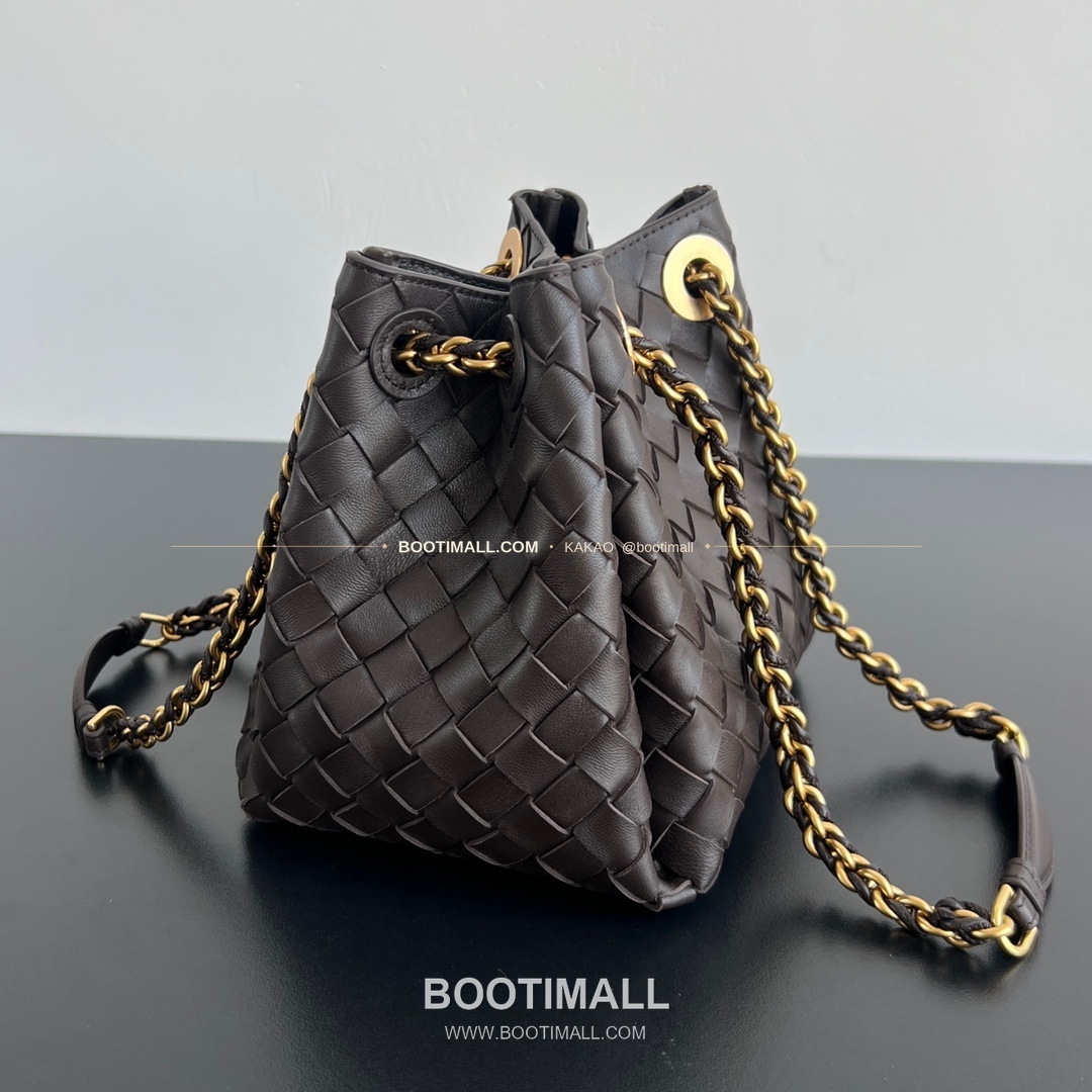 보테가베네타 체인 패러슈트 램스킨 버킷 숄더백 Bottega Veneta Chain Parachute Lambskin Bucket Shoulder Bag 817175 21cm 3