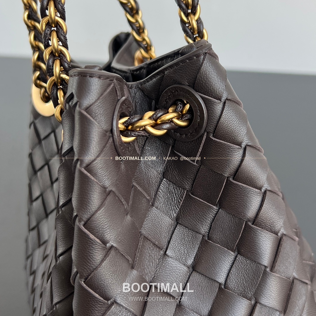 보테가베네타 체인 패러슈트 램스킨 버킷 숄더백 Bottega Veneta Chain Parachute Lambskin Bucket Shoulder Bag 817175 21cm 6