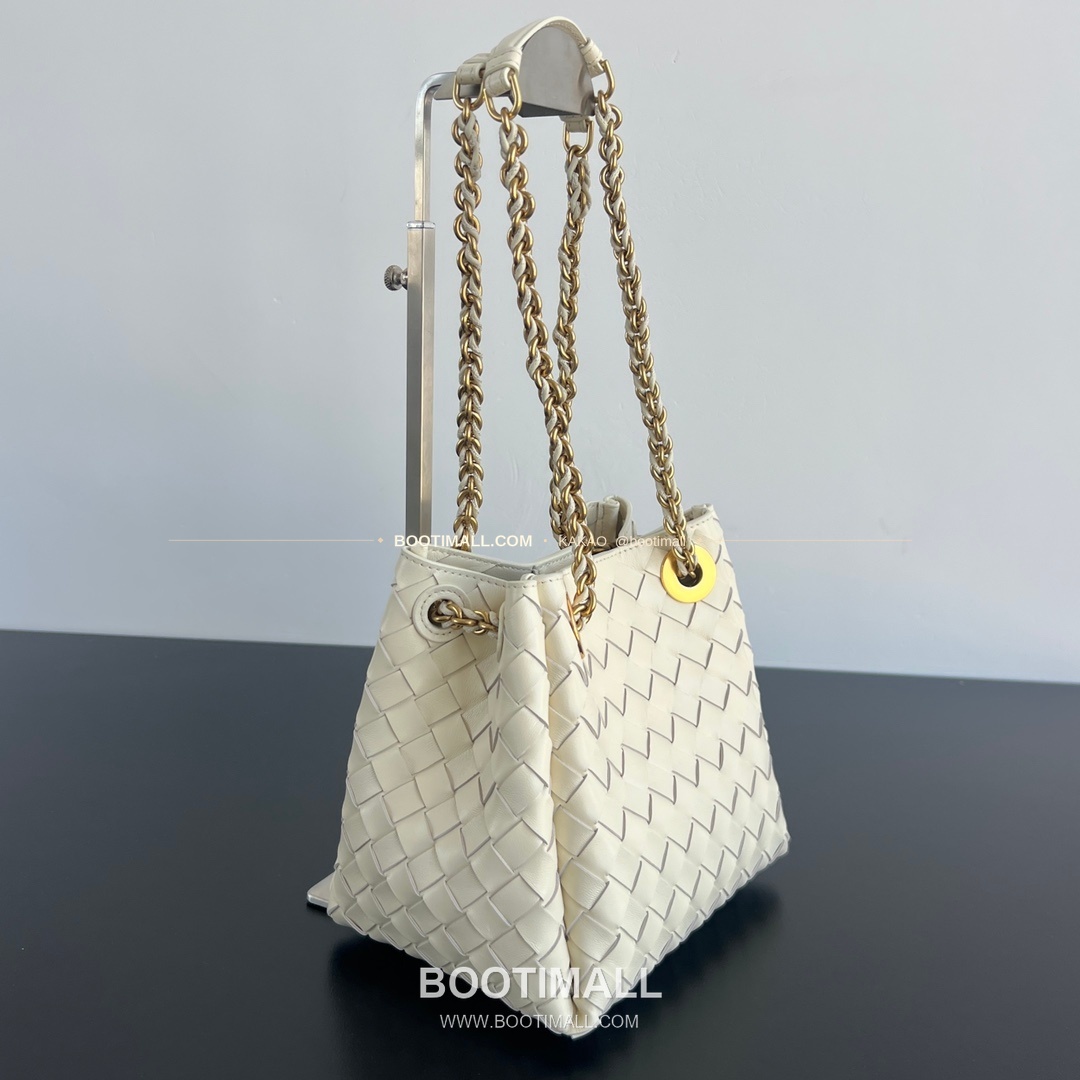 보테가베네타 체인 패러슈트 램스킨 버킷 숄더백 Bottega Veneta Chain Parachute Lambskin Bucket Shoulder Bag 817175 21cm 2