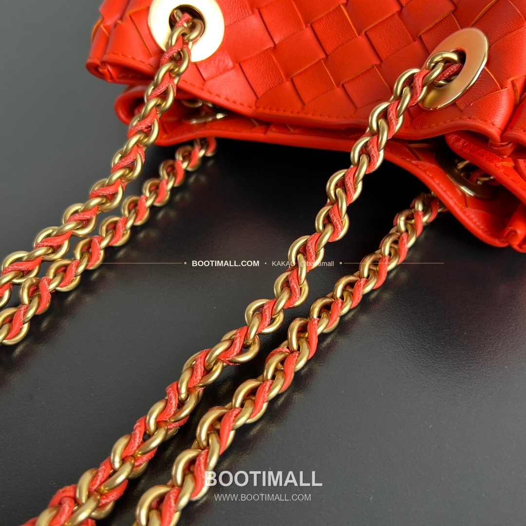 보테가베네타 체인 패러슈트 램스킨 버킷 숄더백 Bottega Veneta Chain Parachute Lambskin Bucket Shoulder Bag 817175 21cm 7