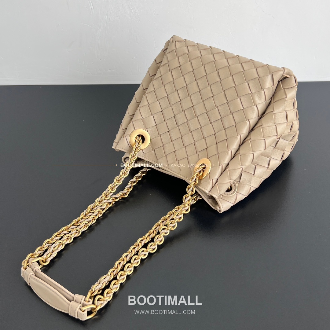 보테가베네타 체인 패러슈트 램스킨 버킷 숄더백 Bottega Veneta Chain Parachute Lambskin Bucket Shoulder Bag 817175 21cm 5