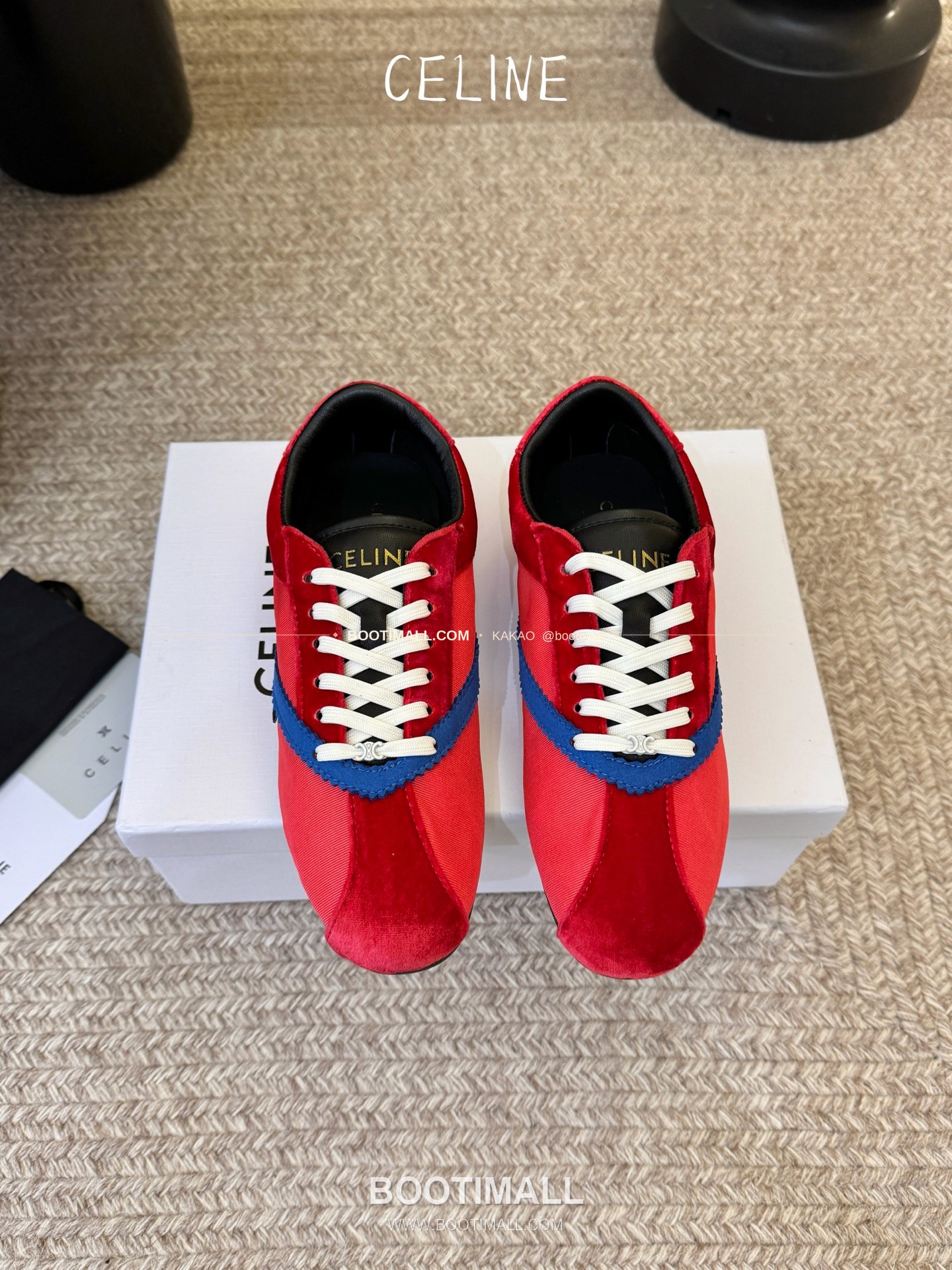 셀린느 2026SS 양가죽 페이턴트토 레이스업 블랙 발레리나 스니커즈 Celine 2026 SS Lambskin Patent Toe Lace-Up Black Ballerina Sneakers 2cm 1