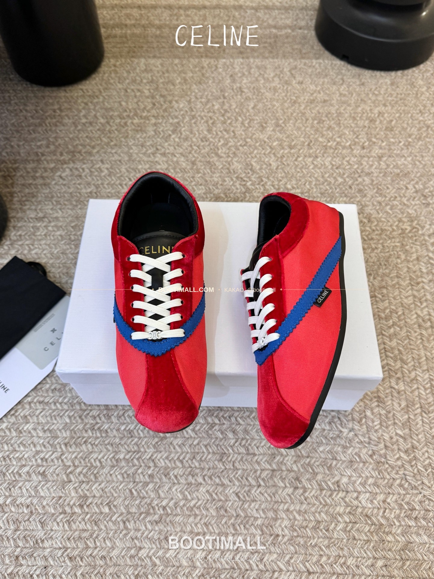 셀린느 2026SS 양가죽 페이턴트토 레이스업 블랙 발레리나 스니커즈 Celine 2026 SS Lambskin Patent Toe Lace-Up Black Ballerina Sneakers 2cm 3