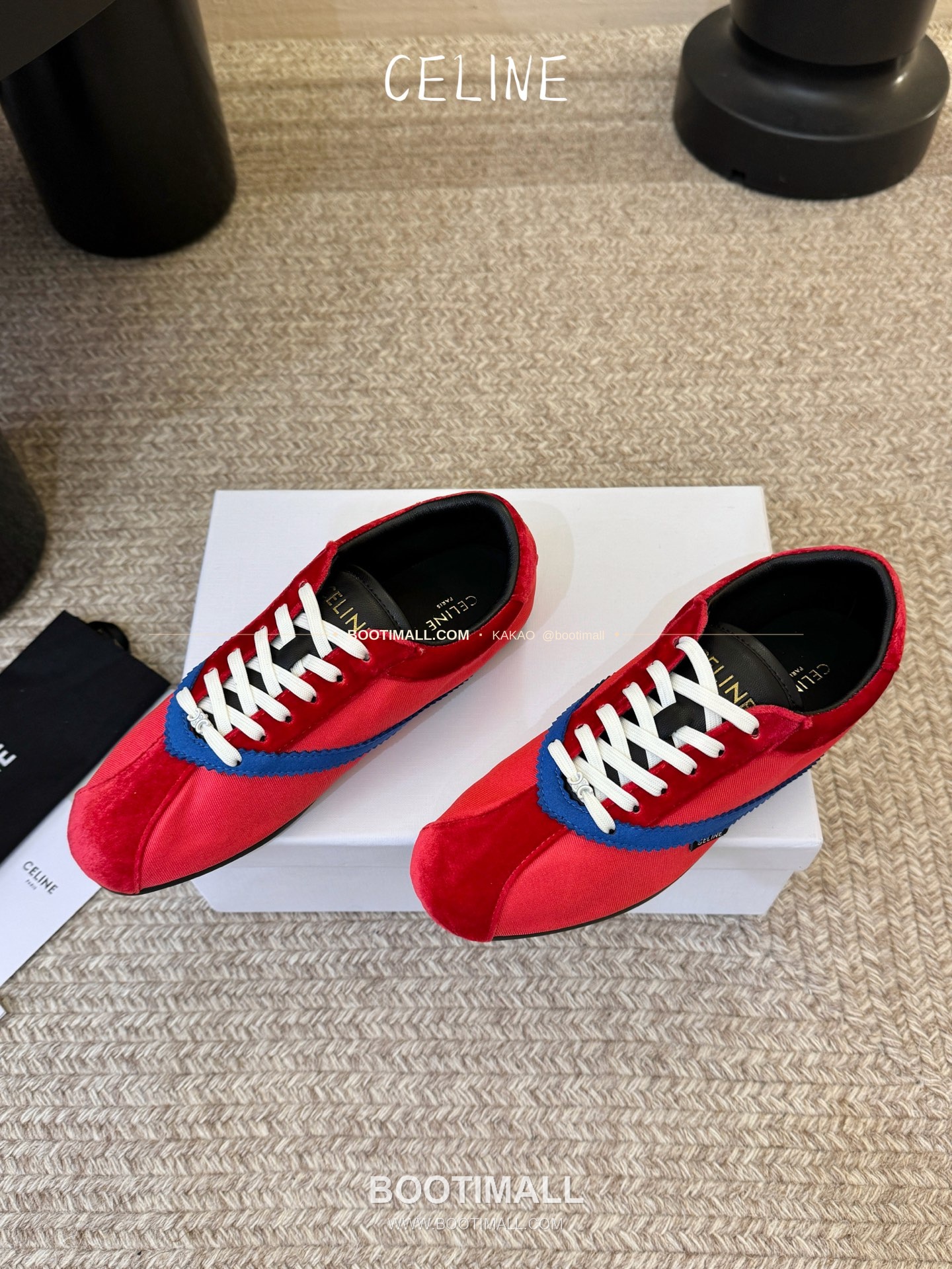 셀린느 2026SS 양가죽 페이턴트토 레이스업 블랙 발레리나 스니커즈 Celine 2026 SS Lambskin Patent Toe Lace-Up Black Ballerina Sneakers 2cm 5