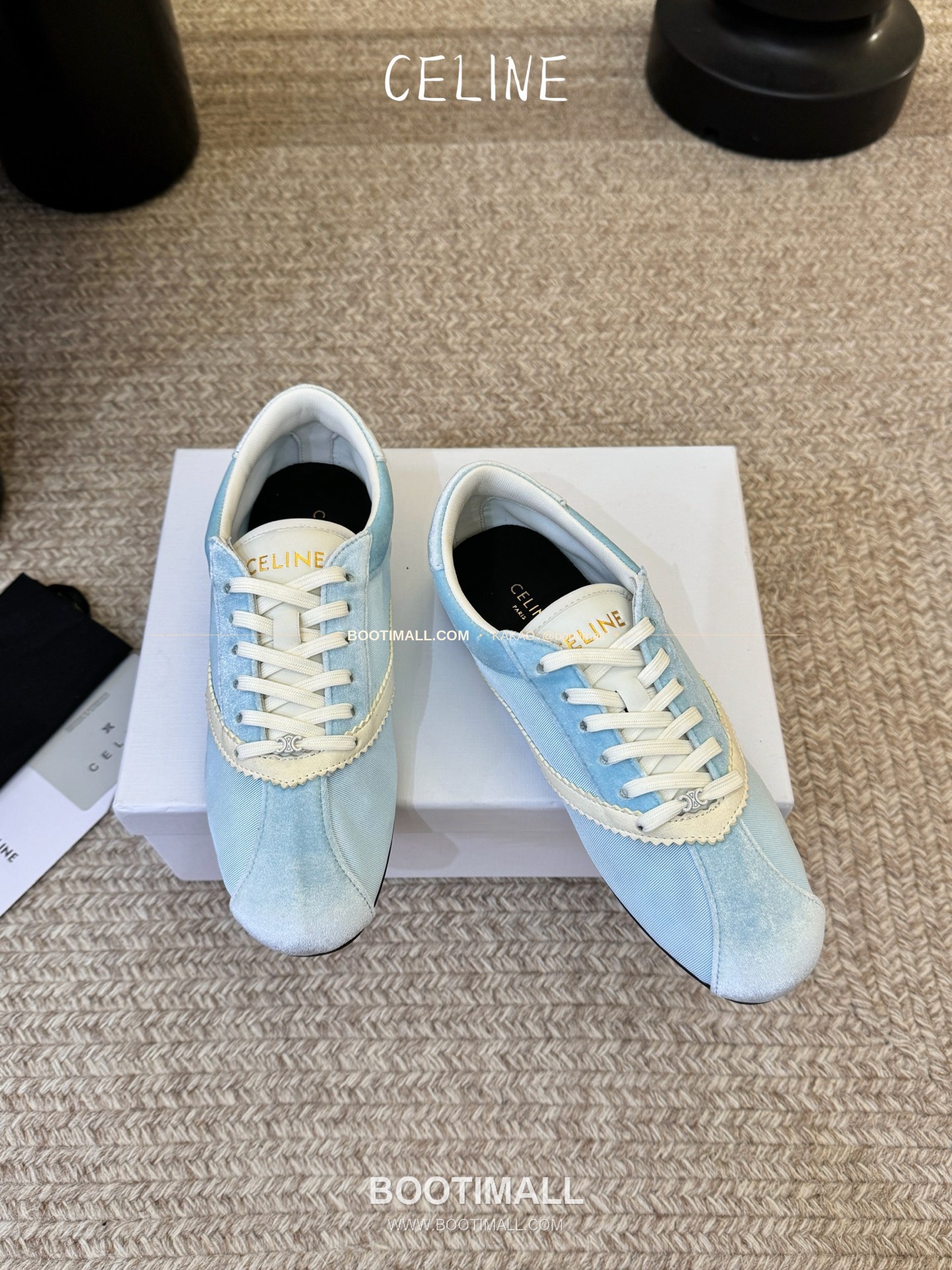 셀린느 2026SS 양가죽 페이턴트토 레이스업 블랙 발레리나 스니커즈 Celine 2026 SS Lambskin Patent Toe Lace-Up Black Ballerina Sneakers 2cm 2