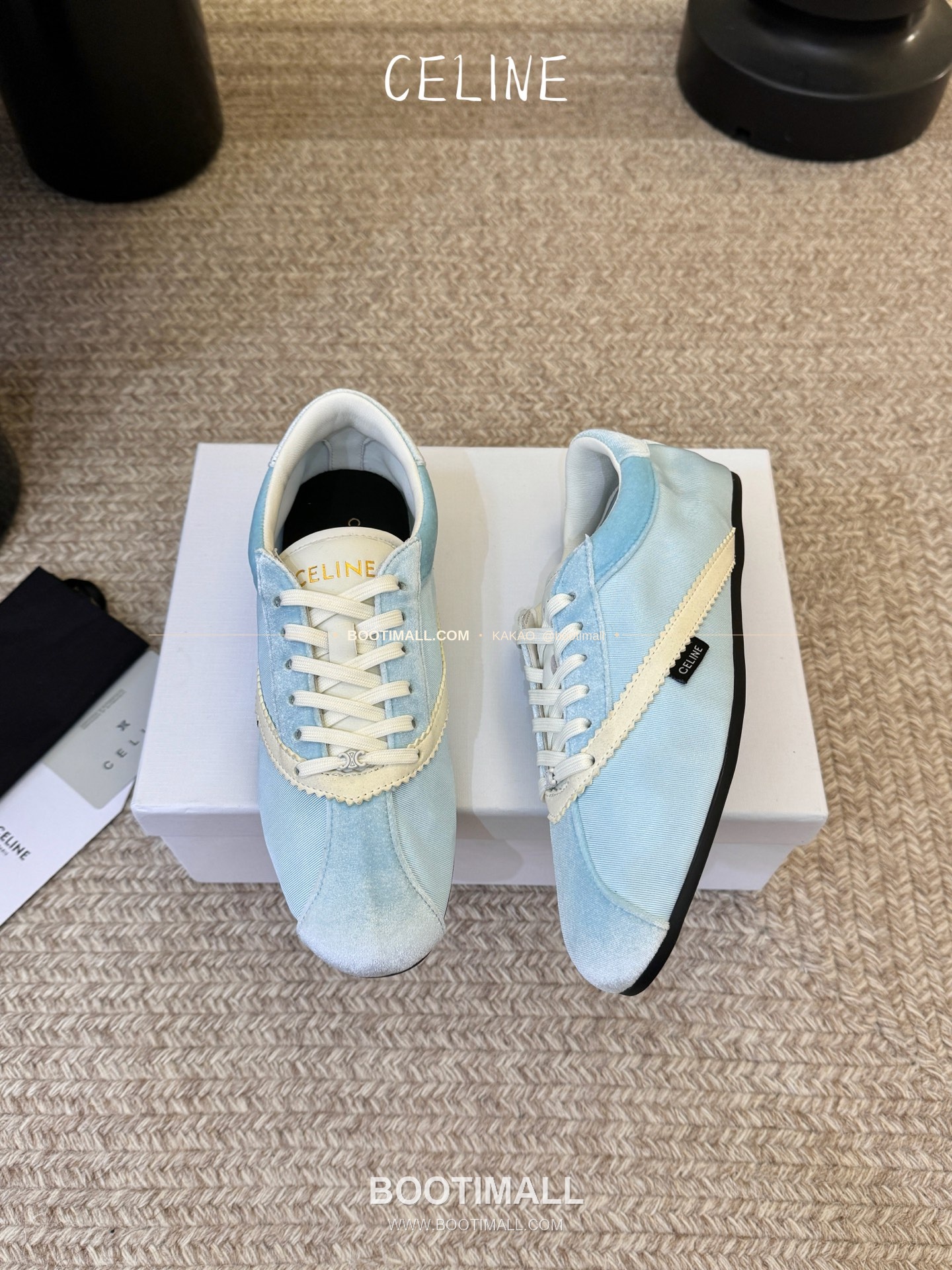 셀린느 2026SS 양가죽 페이턴트토 레이스업 블랙 발레리나 스니커즈 Celine 2026 SS Lambskin Patent Toe Lace-Up Black Ballerina Sneakers 2cm 3