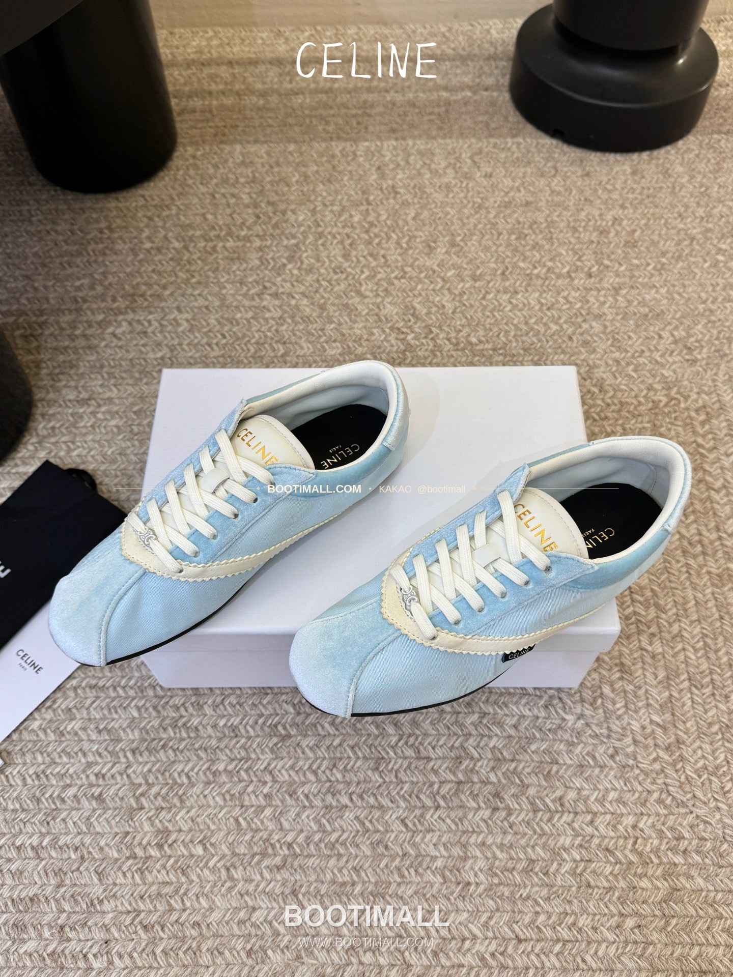 셀린느 2026SS 양가죽 페이턴트토 레이스업 블랙 발레리나 스니커즈 Celine 2026 SS Lambskin Patent Toe Lace-Up Black Ballerina Sneakers 2cm 5