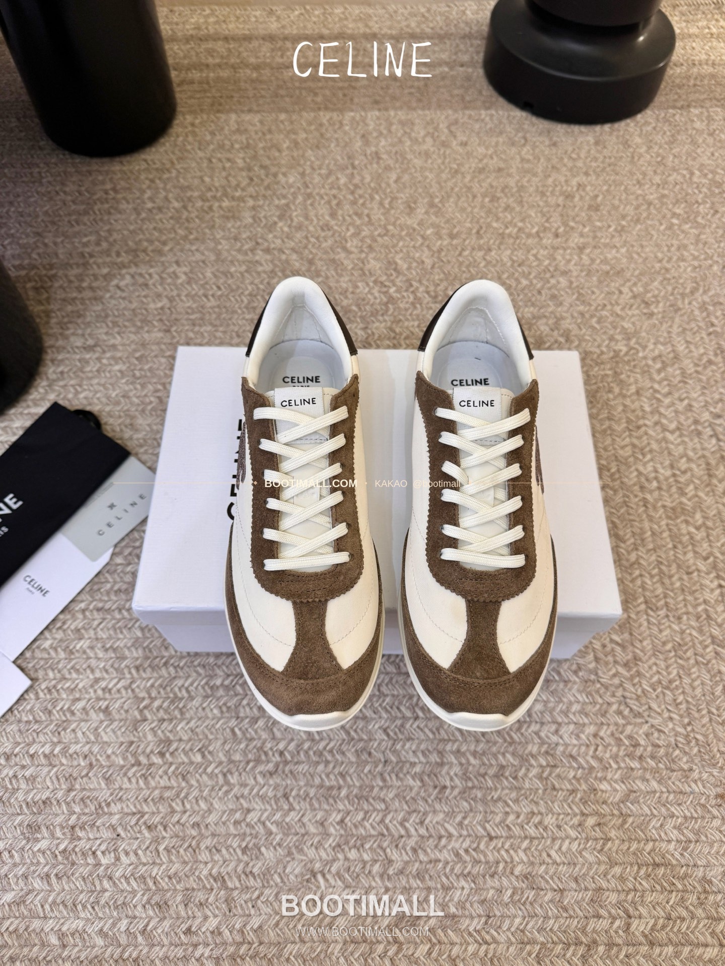 셀린느 2026SS 양가죽 페이턴트토 레이스업 블랙 발레리나 스니커즈 Celine 2026 SS Lambskin Patent Toe Lace-Up Black Ballerina Sneakers 2cm 1