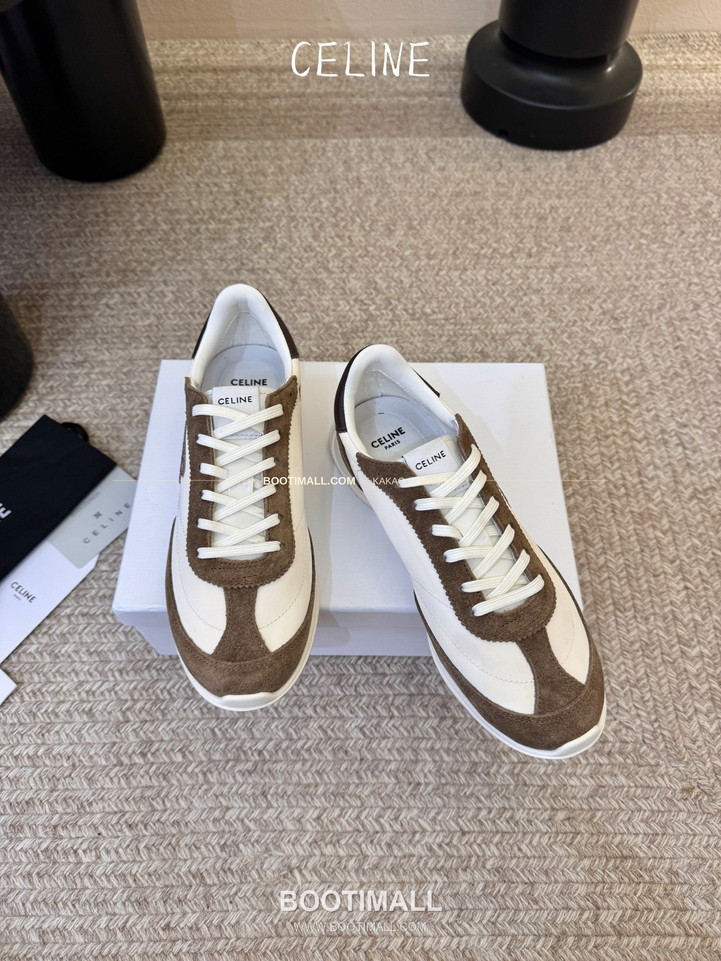 셀린느 2026SS 양가죽 페이턴트토 레이스업 블랙 발레리나 스니커즈 Celine 2026 SS Lambskin Patent Toe Lace-Up Black Ballerina Sneakers 2cm 2