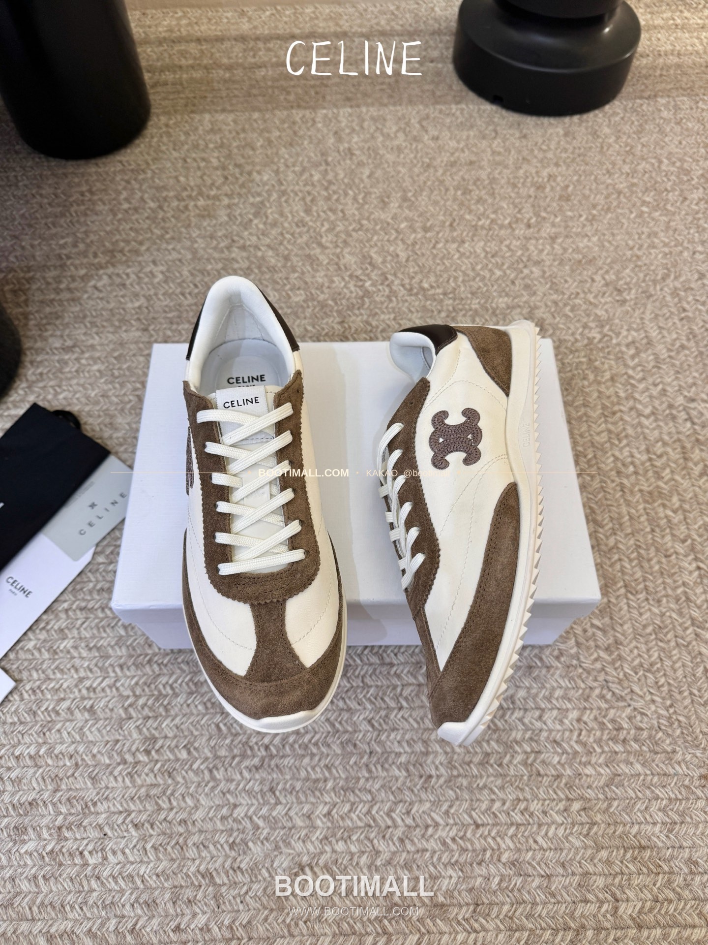 셀린느 2026SS 양가죽 페이턴트토 레이스업 블랙 발레리나 스니커즈 Celine 2026 SS Lambskin Patent Toe Lace-Up Black Ballerina Sneakers 2cm 3