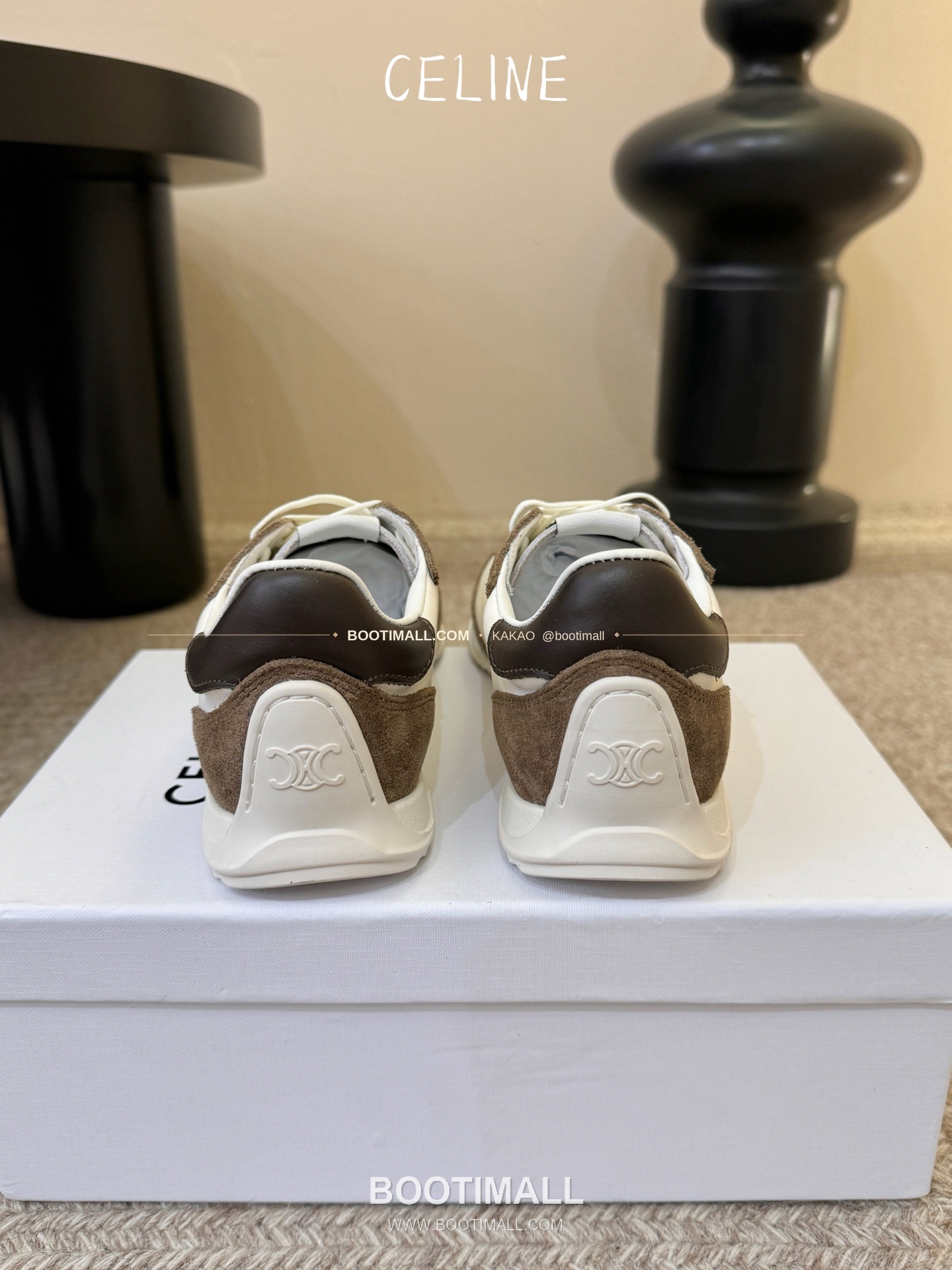 셀린느 2026SS 양가죽 페이턴트토 레이스업 블랙 발레리나 스니커즈 Celine 2026 SS Lambskin Patent Toe Lace-Up Black Ballerina Sneakers 2cm 6