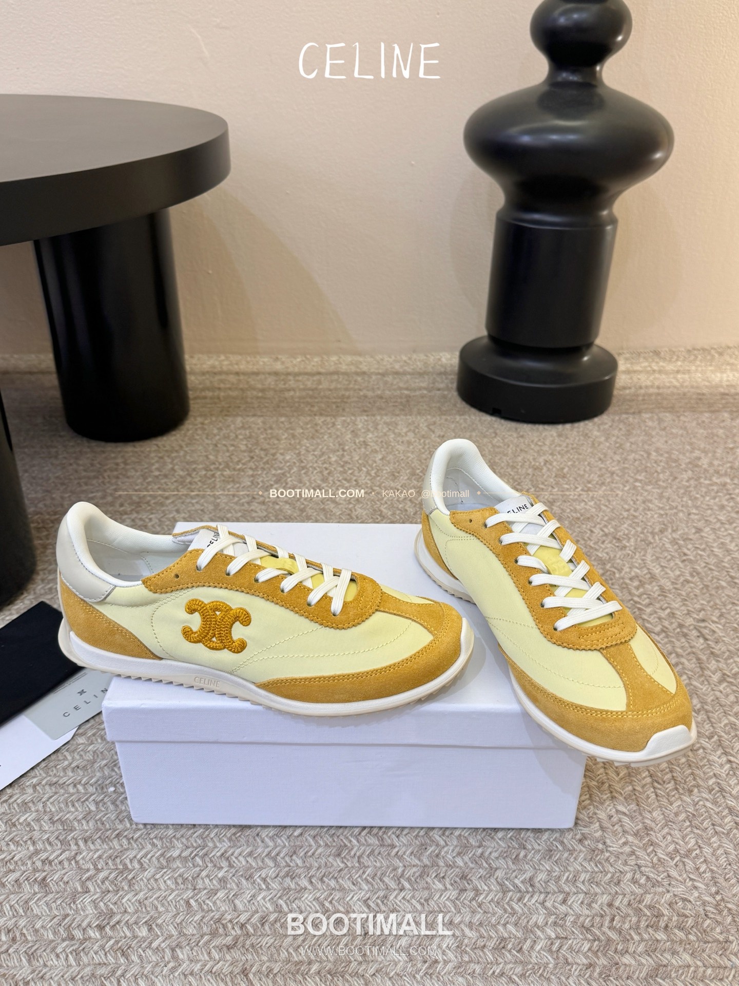 셀린느 2026SS 양가죽 페이턴트토 레이스업 블랙 발레리나 스니커즈 Celine 2026 SS Lambskin Patent Toe Lace-Up Black Ballerina Sneakers 2cm 4