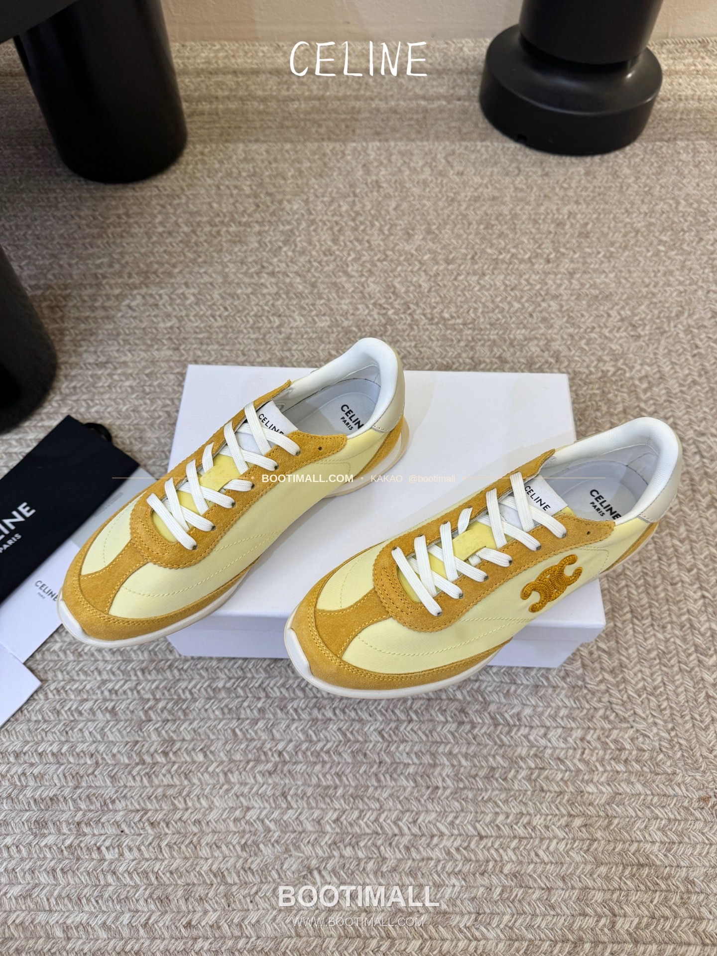 셀린느 2026SS 양가죽 페이턴트토 레이스업 블랙 발레리나 스니커즈 Celine 2026 SS Lambskin Patent Toe Lace-Up Black Ballerina Sneakers 2cm 5