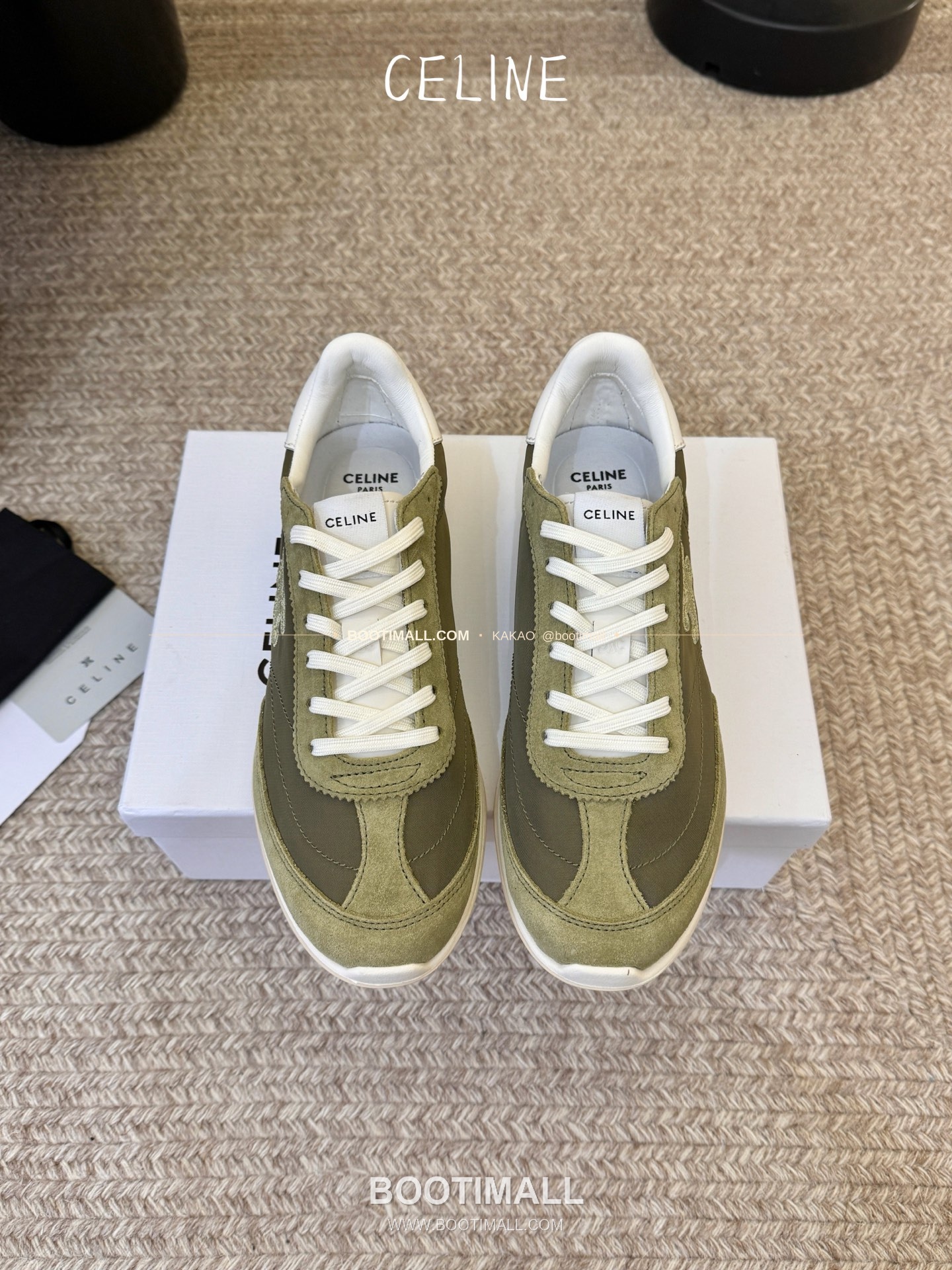 셀린느 2026SS 양가죽 페이턴트토 레이스업 블랙 발레리나 스니커즈 Celine 2026 SS Lambskin Patent Toe Lace-Up Black Ballerina Sneakers 2cm 1