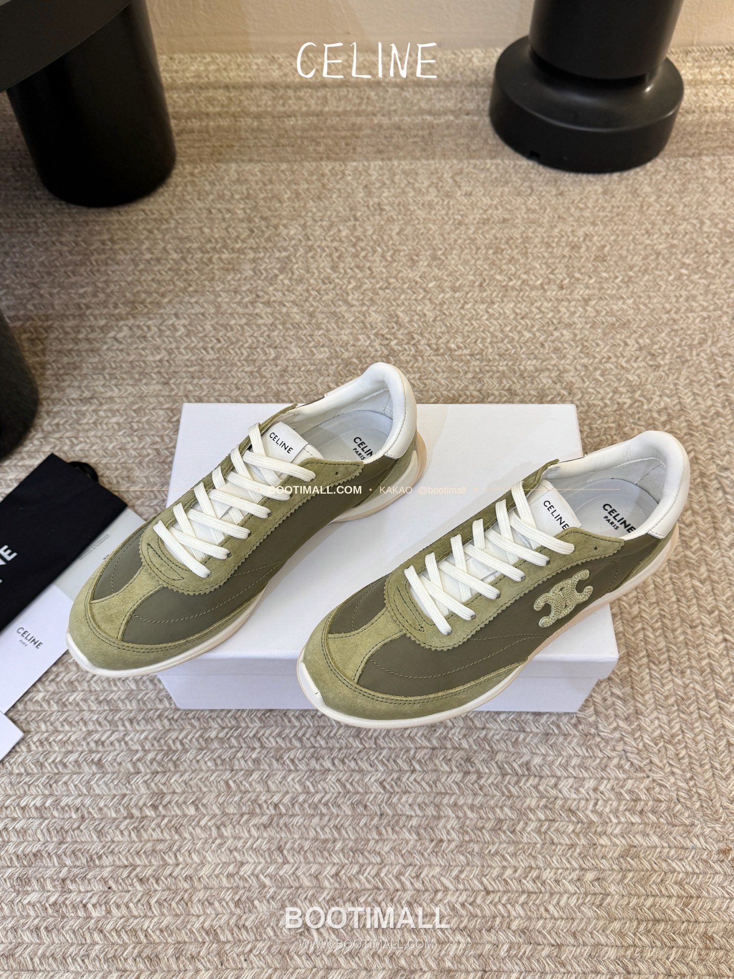 셀린느 2026SS 양가죽 페이턴트토 레이스업 블랙 발레리나 스니커즈 Celine 2026 SS Lambskin Patent Toe Lace-Up Black Ballerina Sneakers 2cm 5